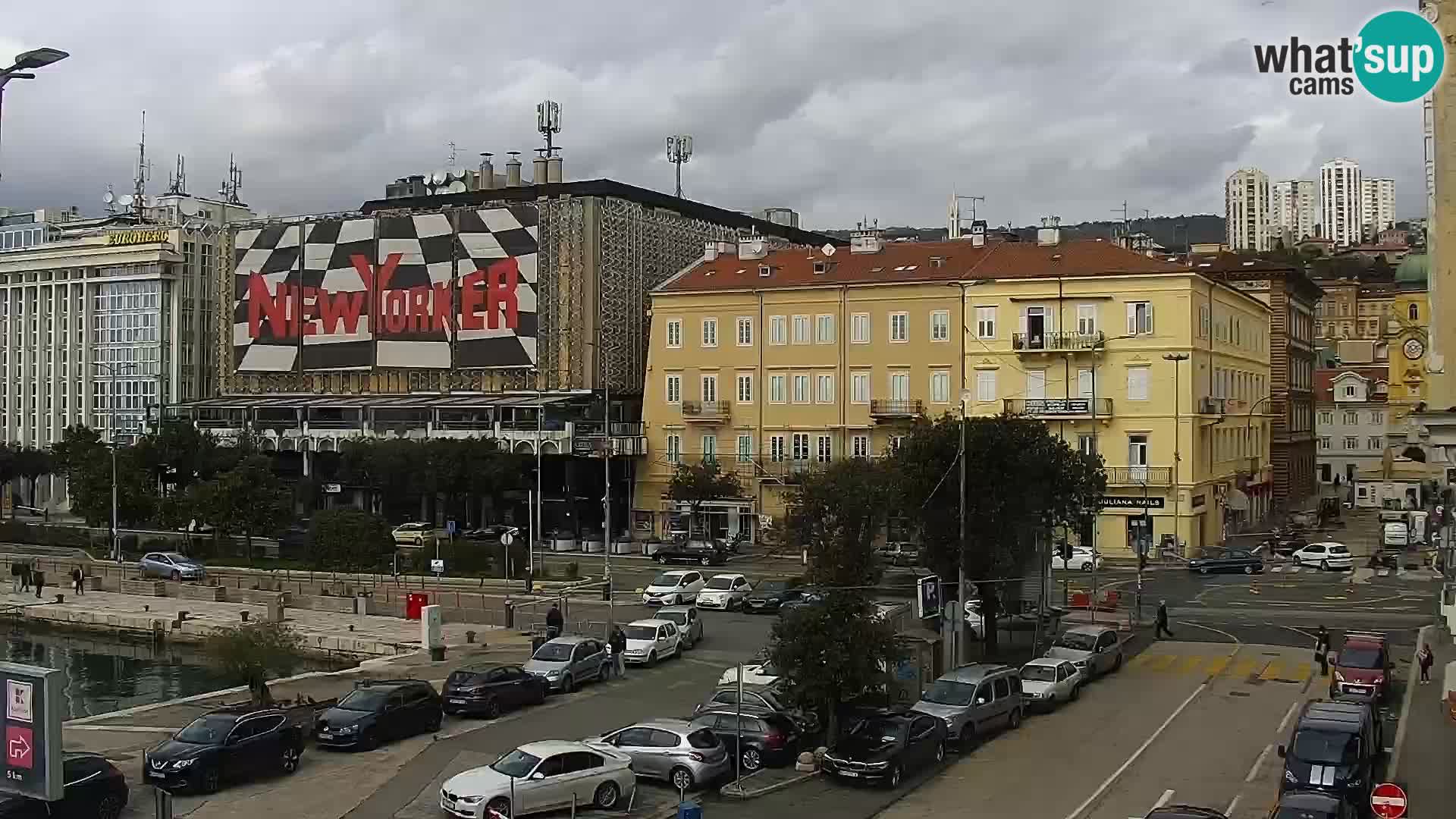 The Riva and Marina in Rijeka  – Live Webcam Croatia