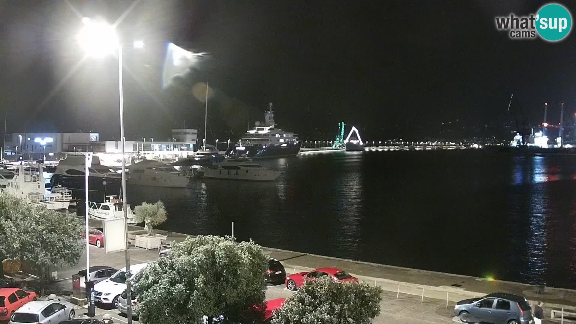 The Riva and Marina in Rijeka  – Live Webcam Croatia