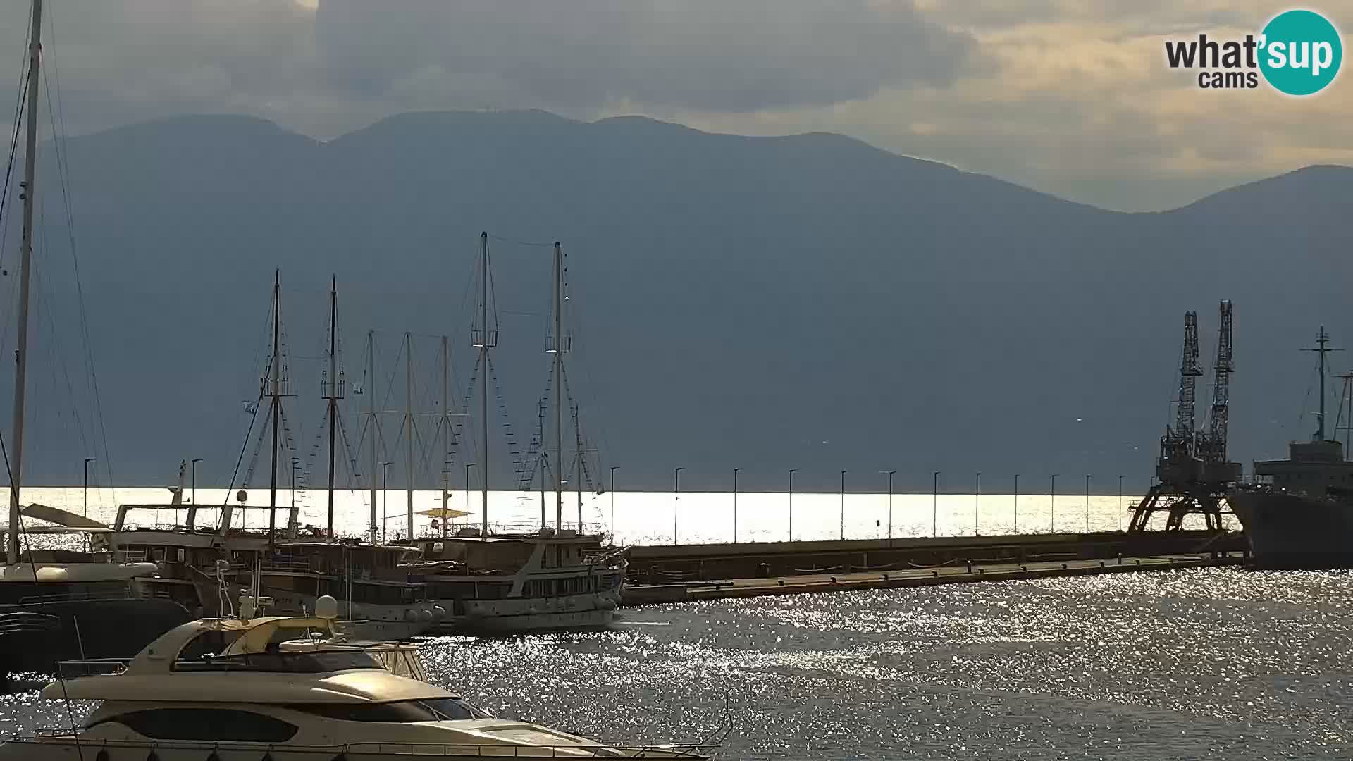 La Riva et Marina à Rijeka – Live Webcam Croatie