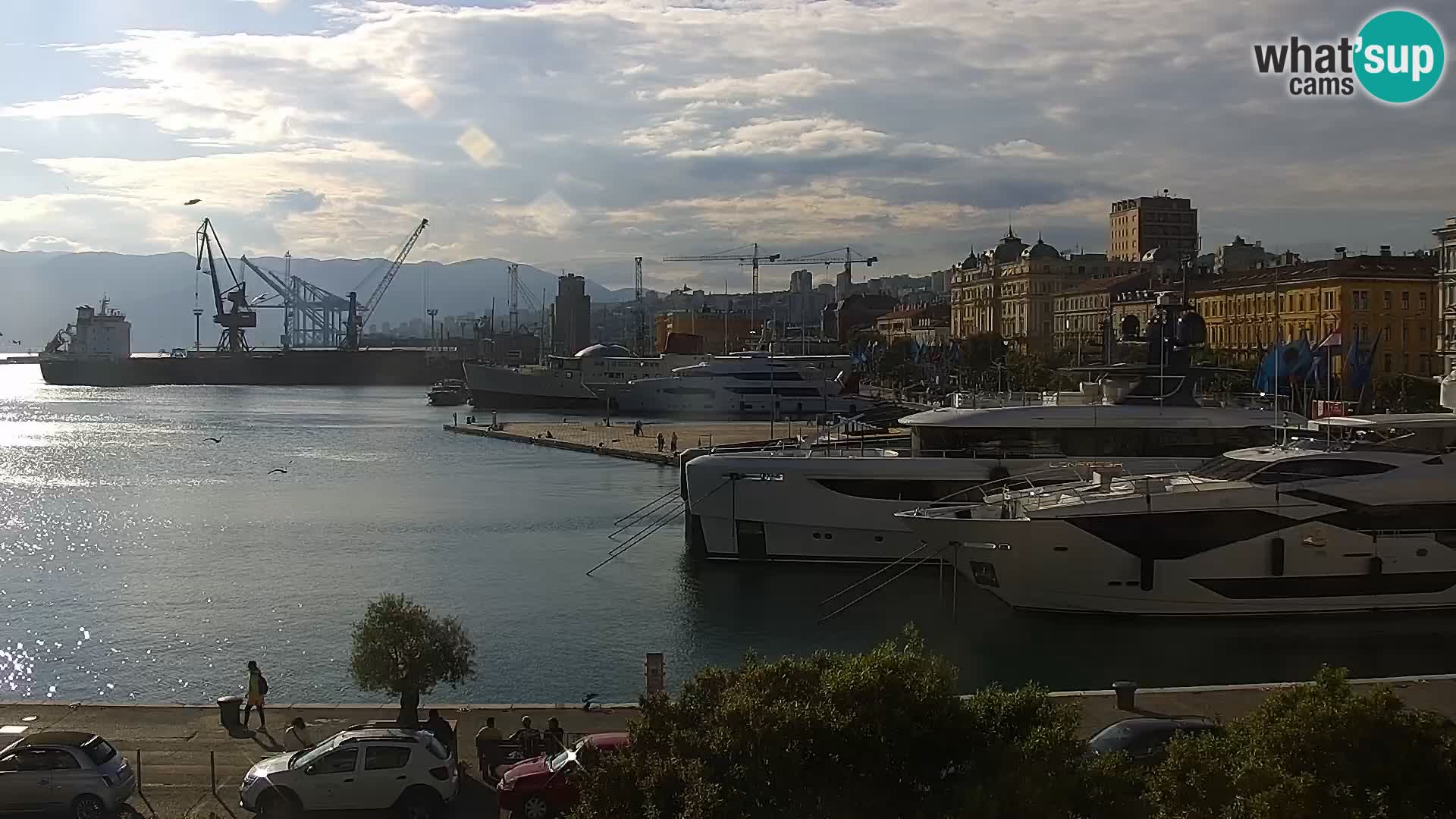 Riva i Marina u Rijeci – Web kamera uživo u Hrvatskoj