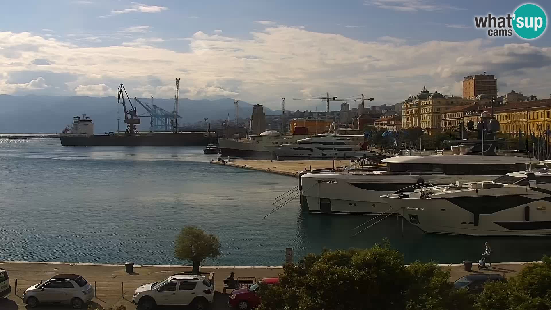 La Riva e la Marina a Rijeka (Fiume) – Live Webcam Croazia