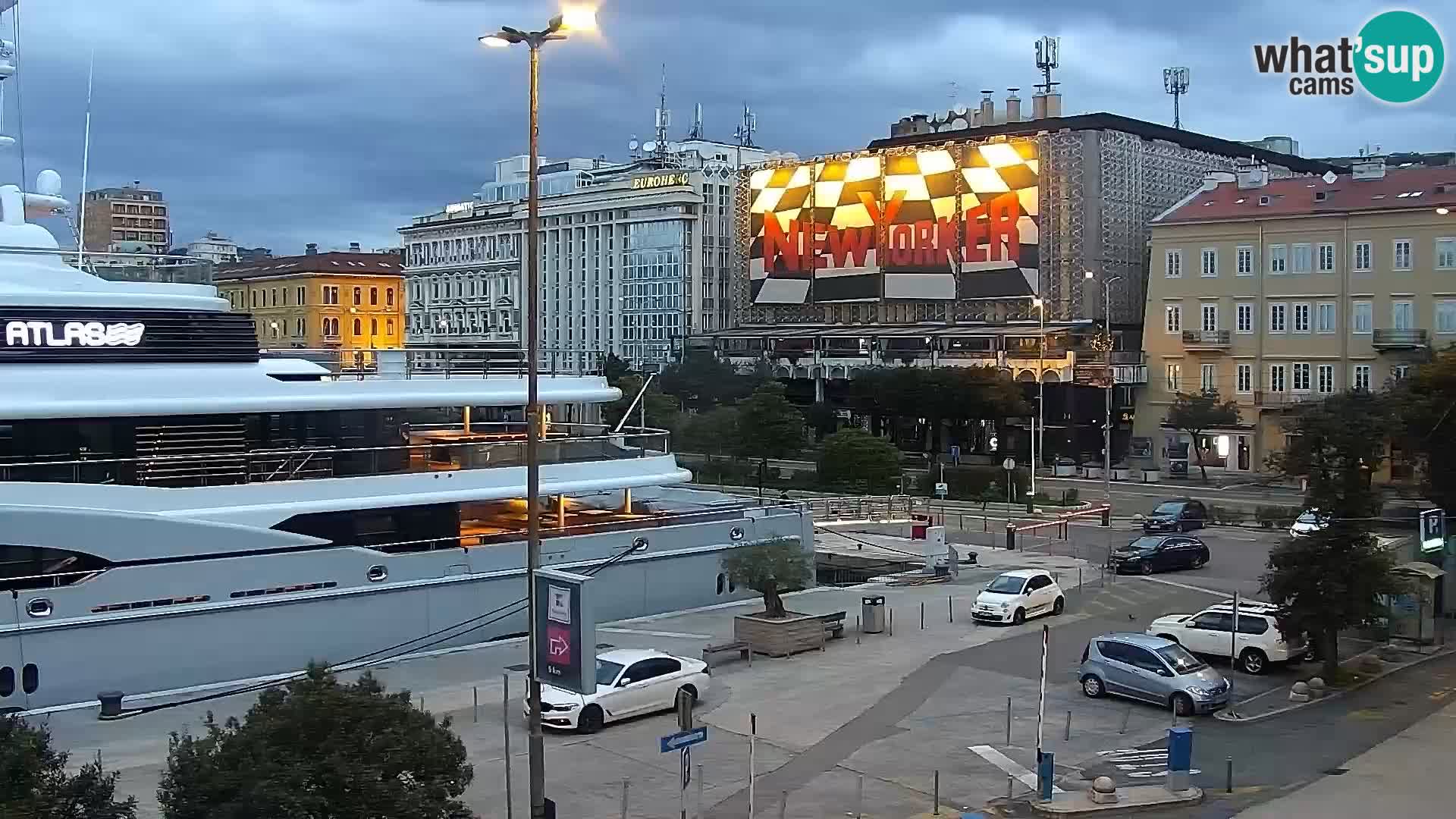 La Riva et Marina à Rijeka – Live Webcam Croatie