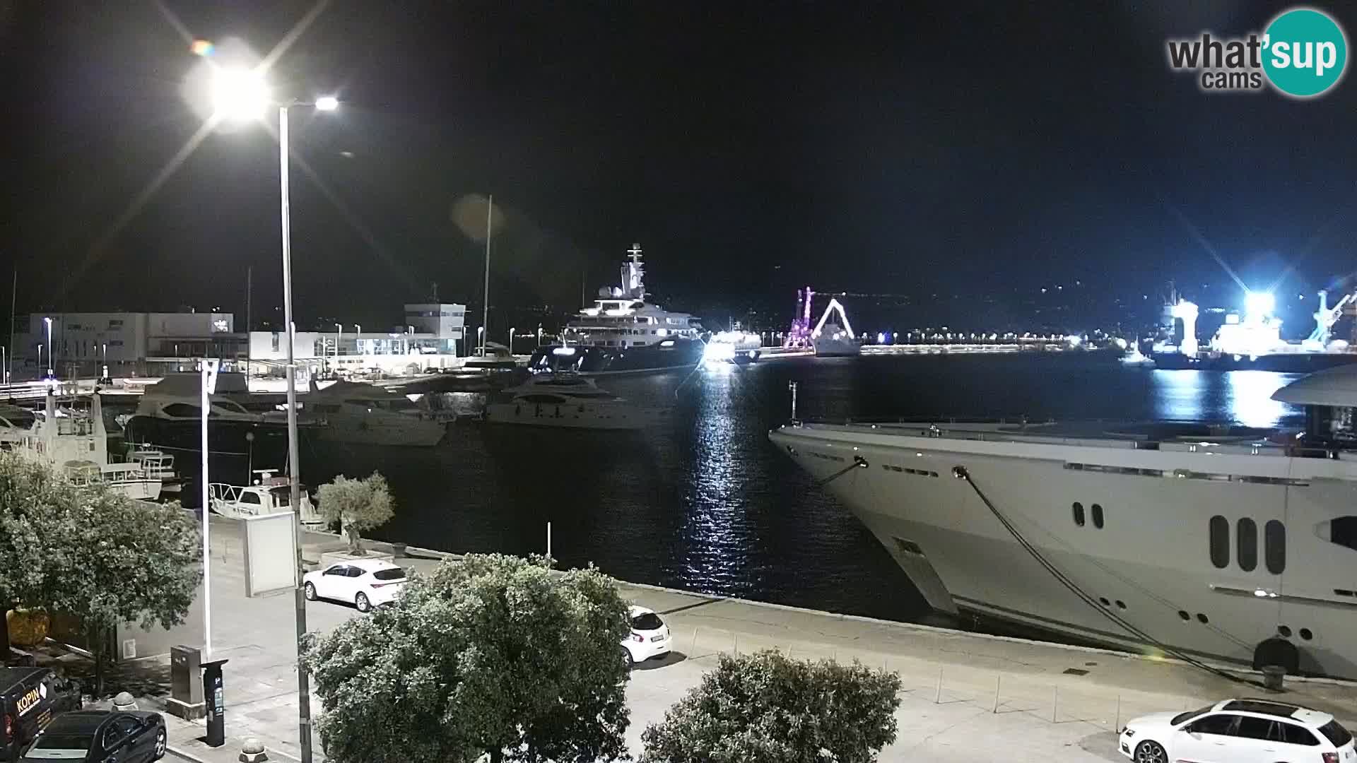 La Riva y Marina en Rijeka – Webcam en vivo Croacia