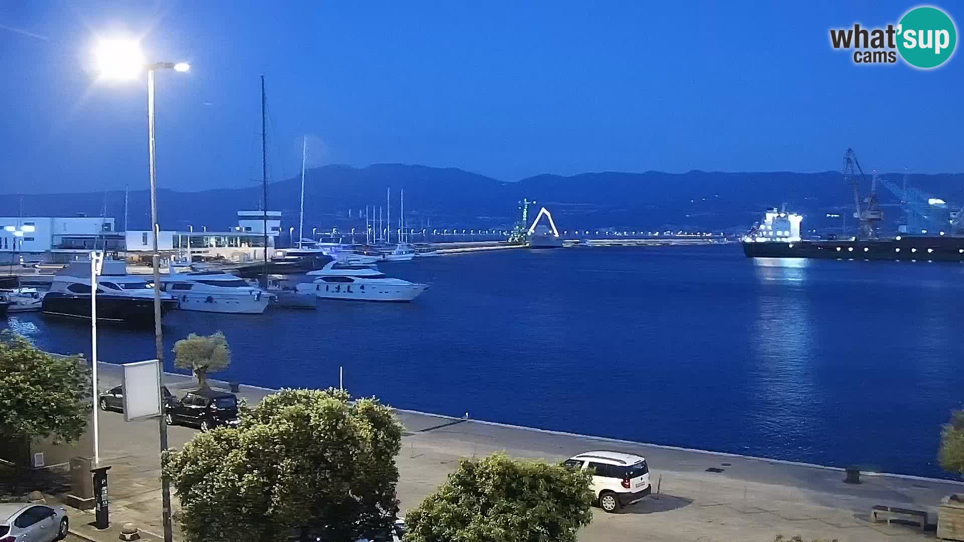 La Riva y Marina en Rijeka – Webcam en vivo Croacia