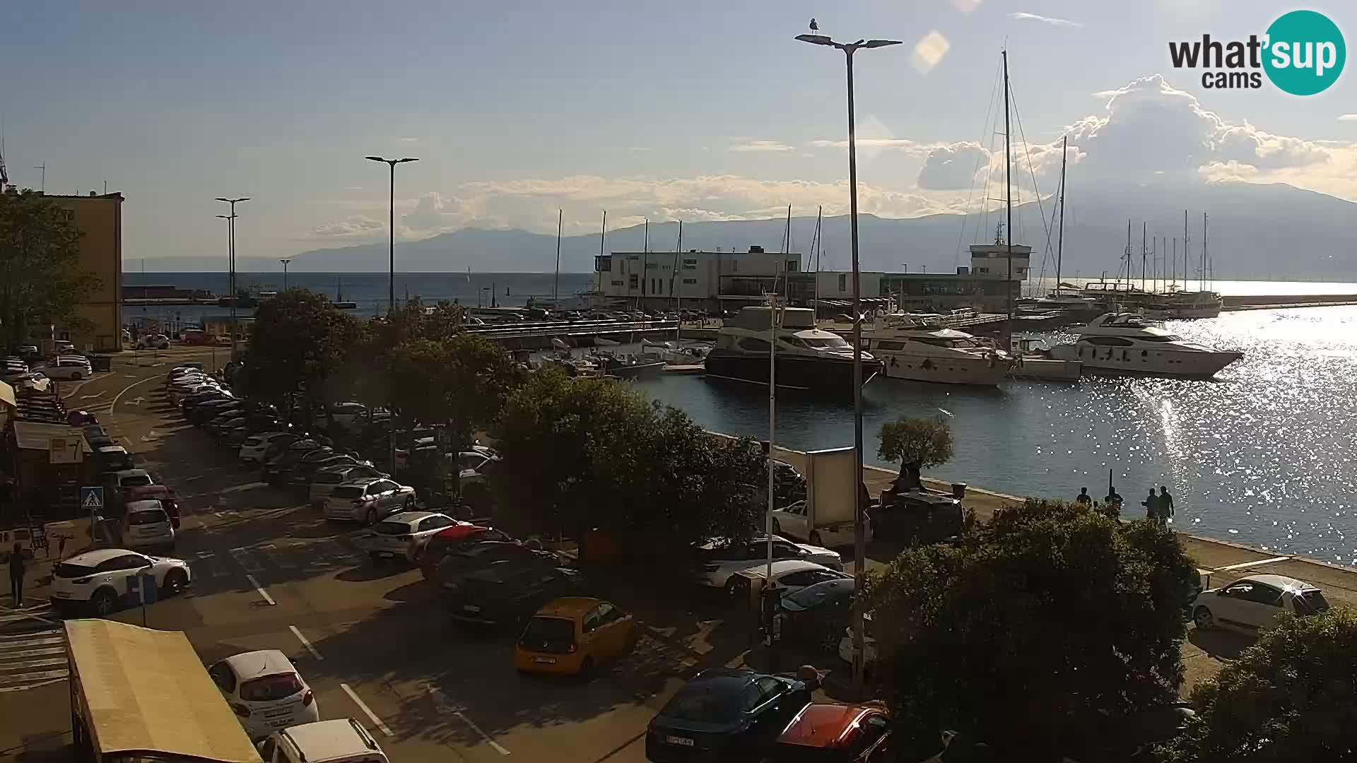 La Riva y Marina en Rijeka – Webcam en vivo Croacia