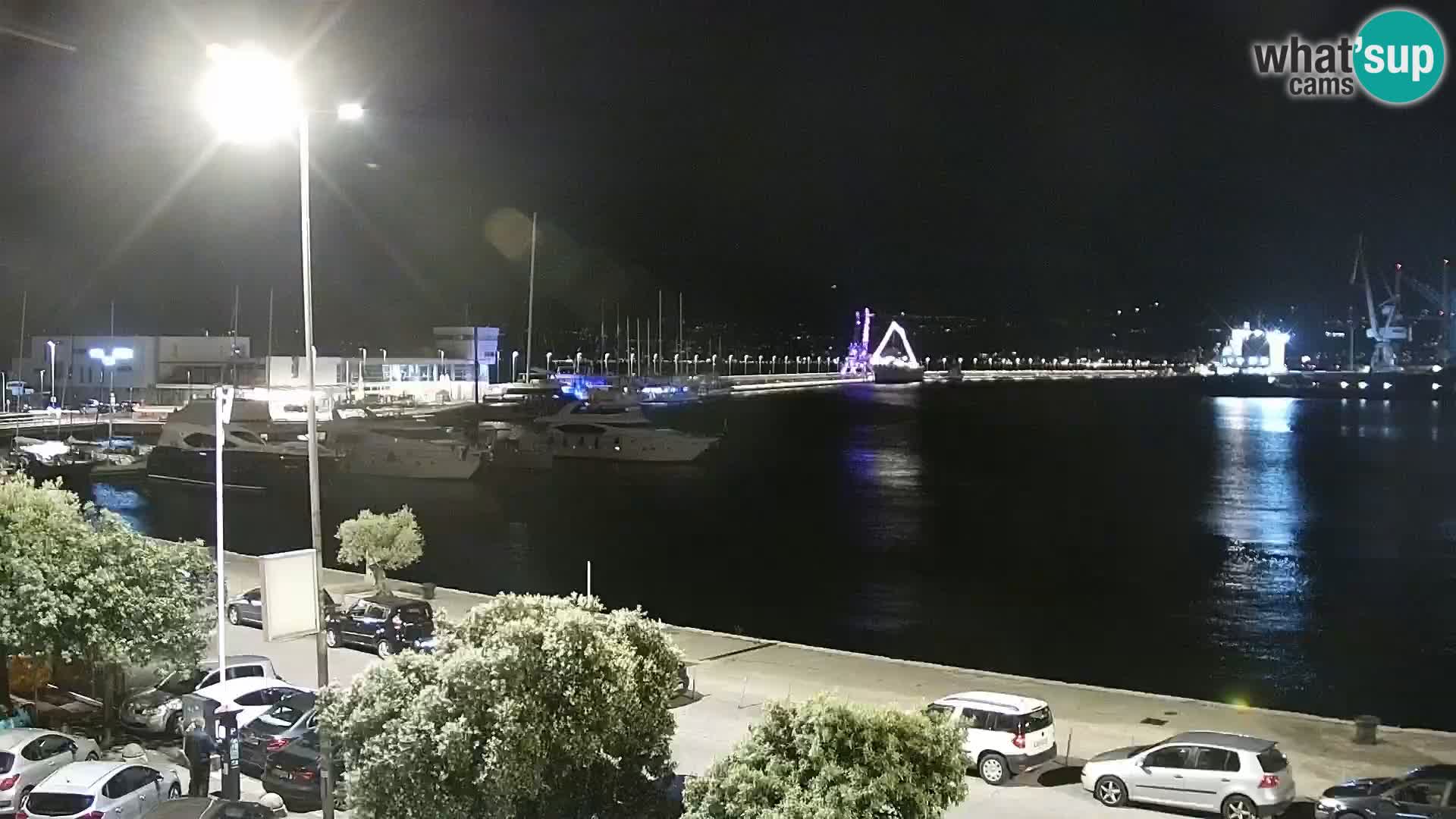 La Riva e la Marina a Rijeka (Fiume) – Live Webcam Croazia