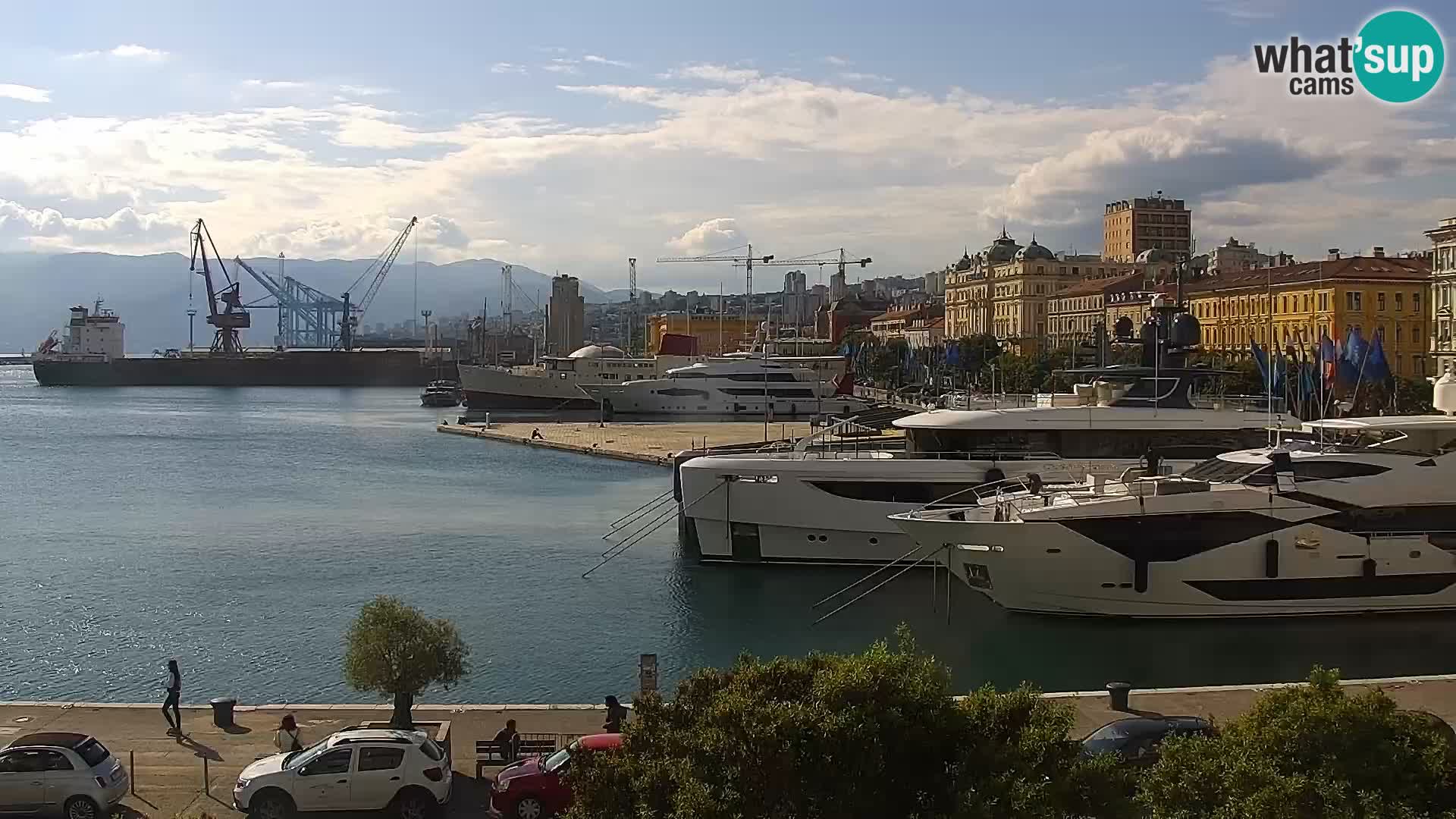 La Riva et Marina à Rijeka – Live Webcam Croatie