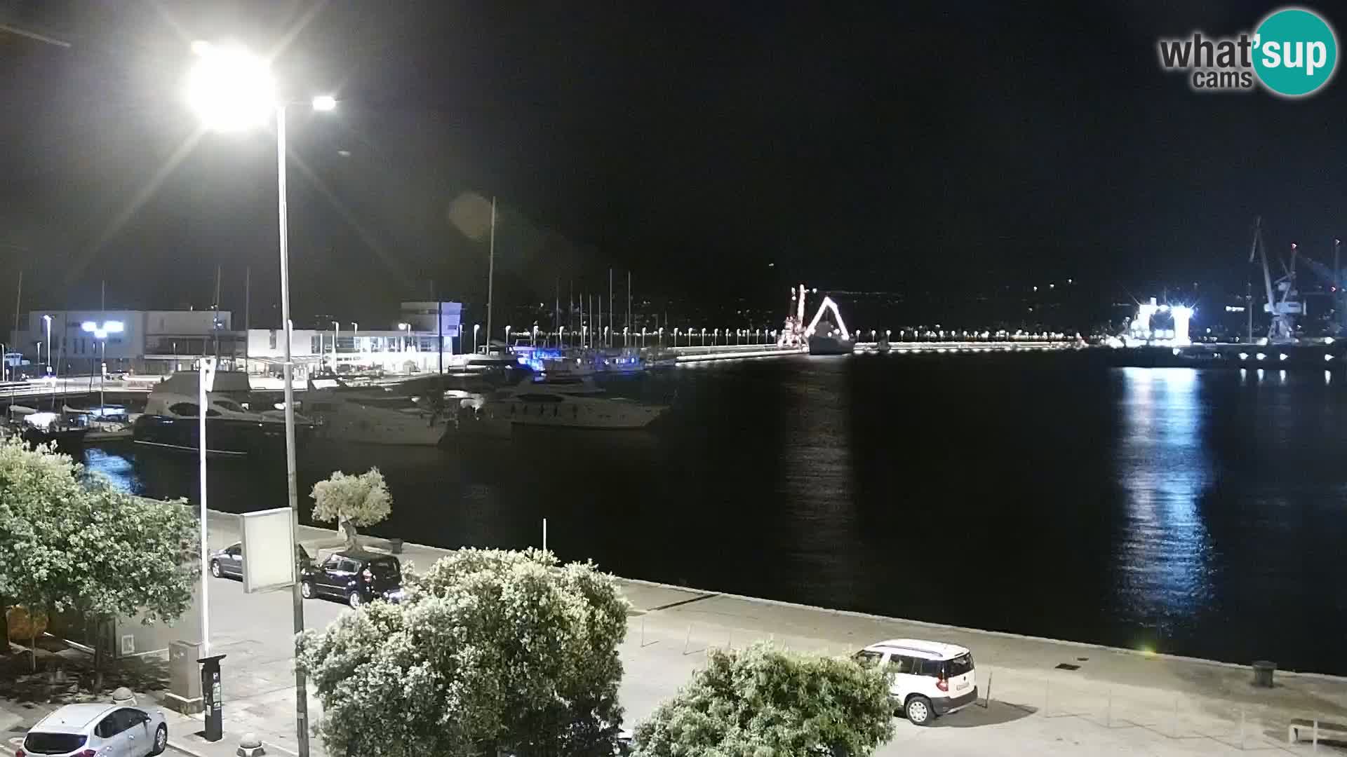 La Riva e la Marina a Rijeka (Fiume) – Live Webcam Croazia