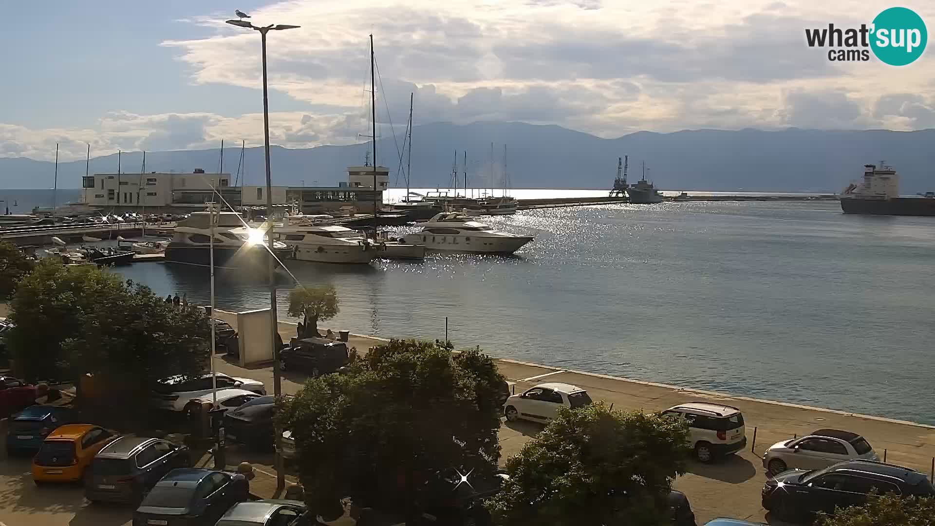 Riva in Marina v Reki – Spletna kamera v živo Hrvaška