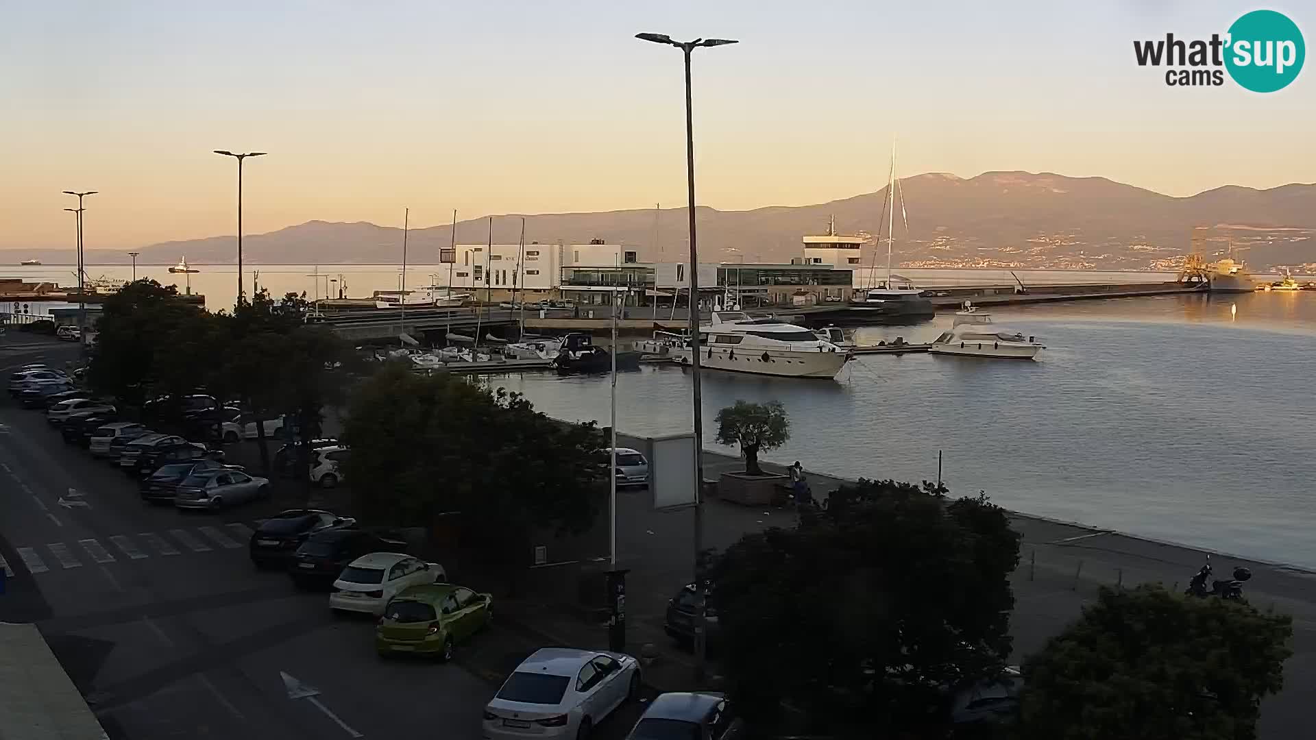 La Riva e la Marina a Rijeka (Fiume) – Live Webcam Croazia