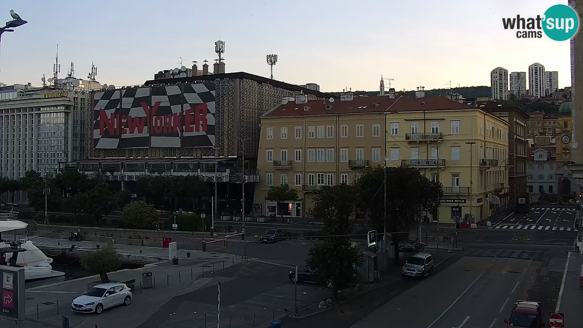 La Riva et Marina à Rijeka – Live Webcam Croatie