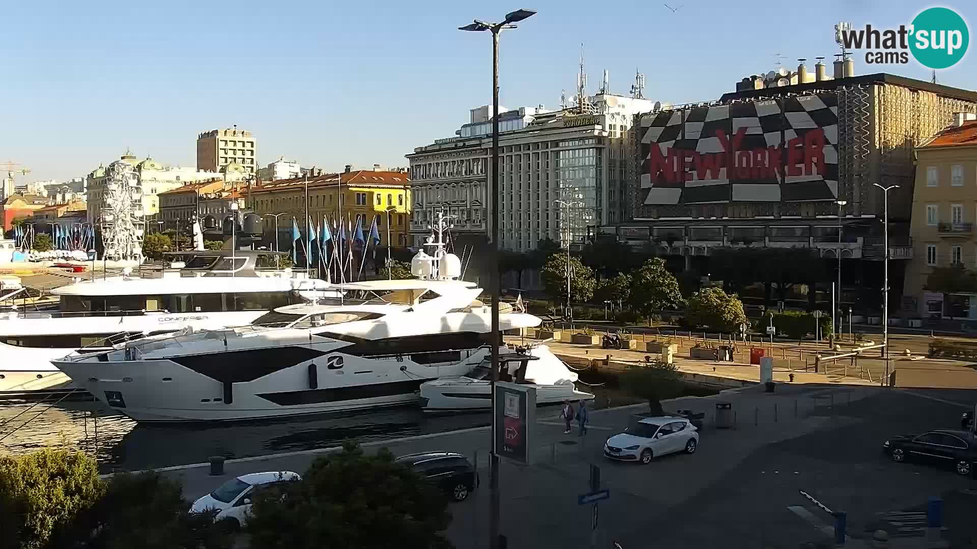 Die Riva und Marina in Rijeka – Live Webcam Kroatien
