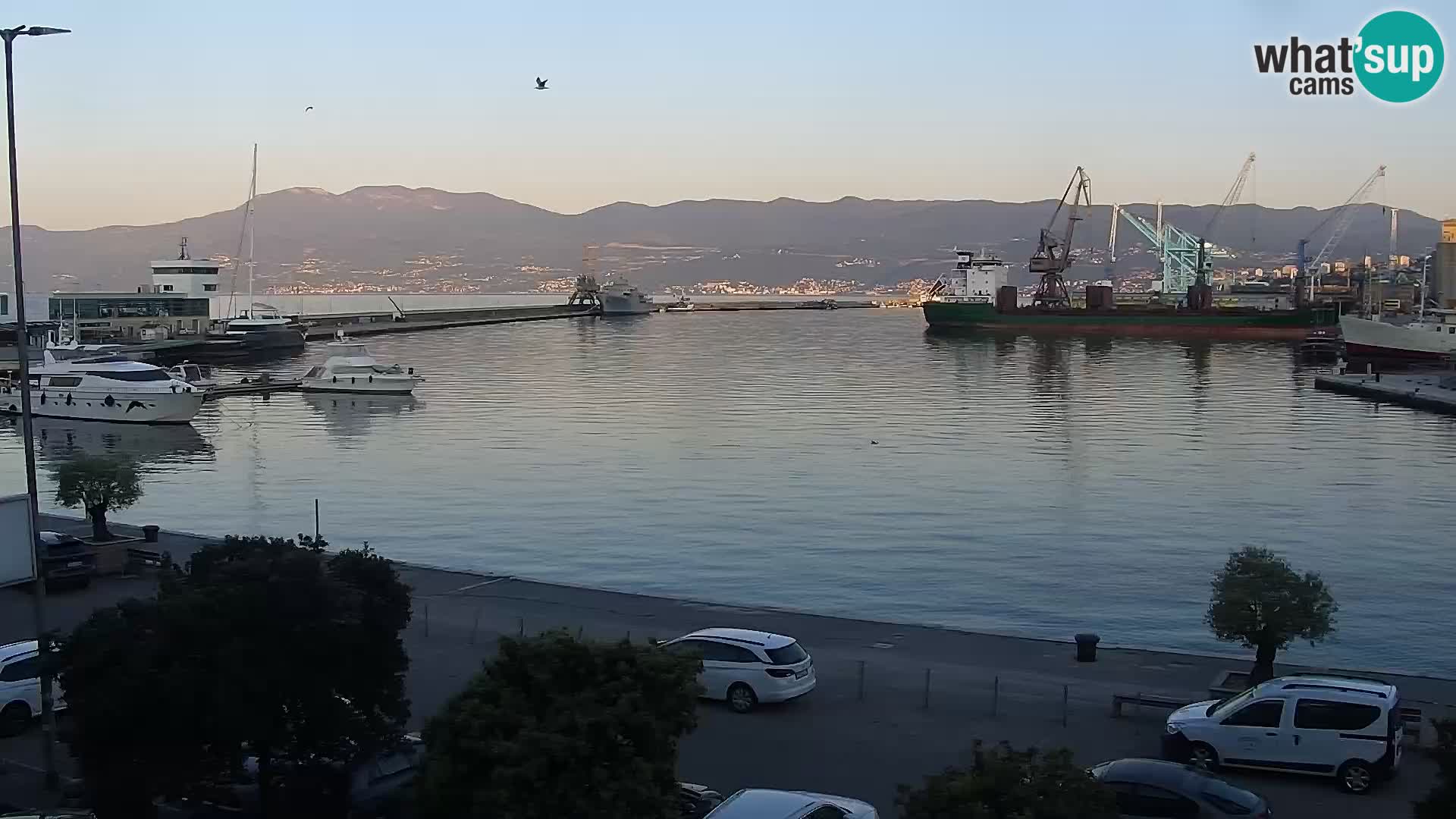 La Riva e la Marina a Rijeka (Fiume) – Live Webcam Croazia