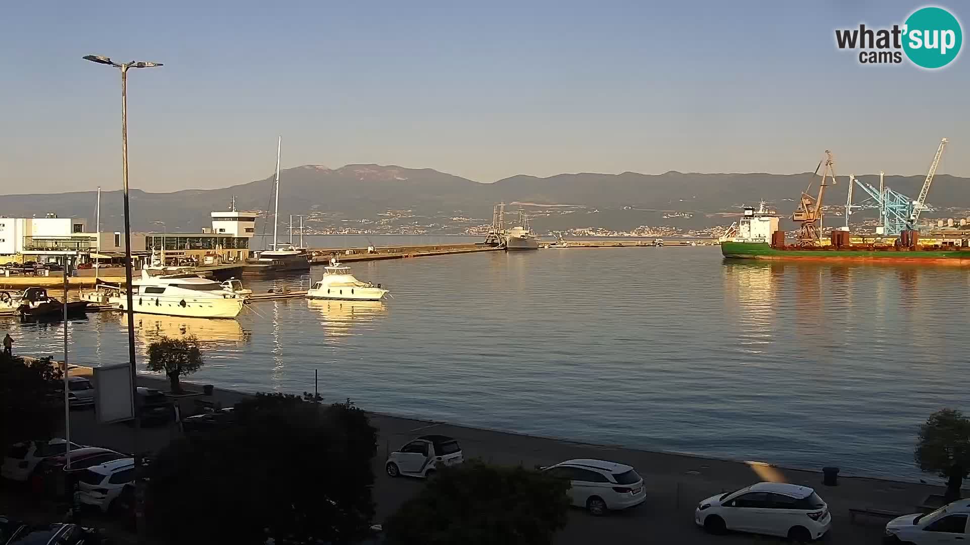 La Riva e la Marina a Rijeka (Fiume) – Live Webcam Croazia