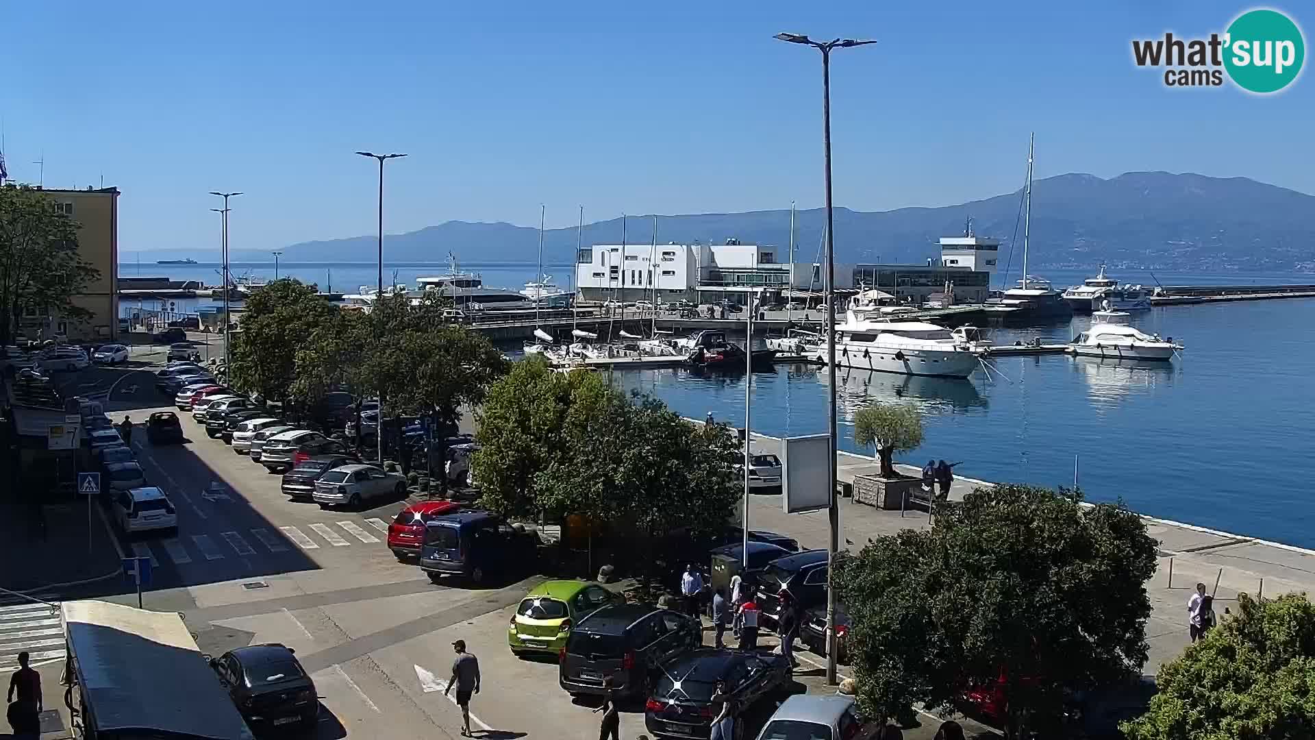 The Riva and Marina in Rijeka  – Live Webcam Croatia