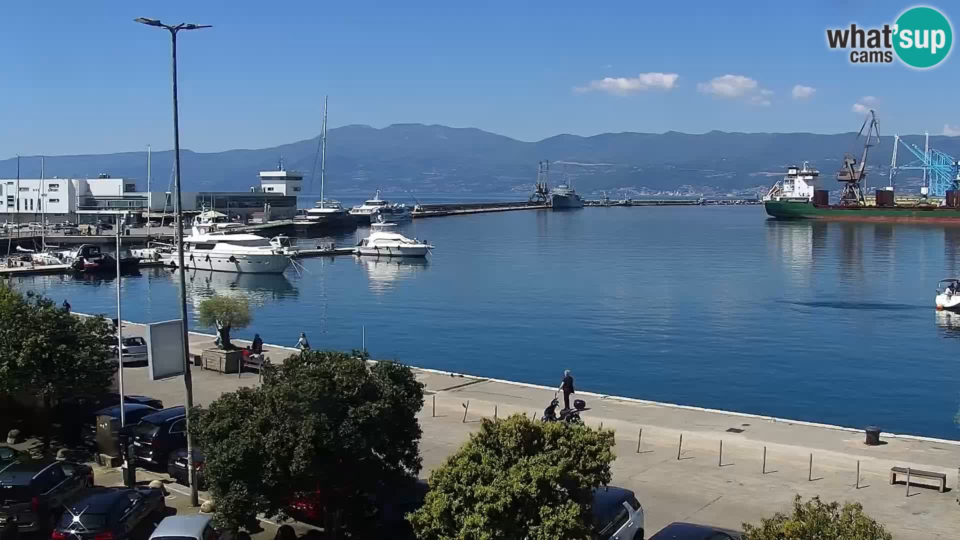 Die Riva und Marina in Rijeka – Live Webcam Kroatien