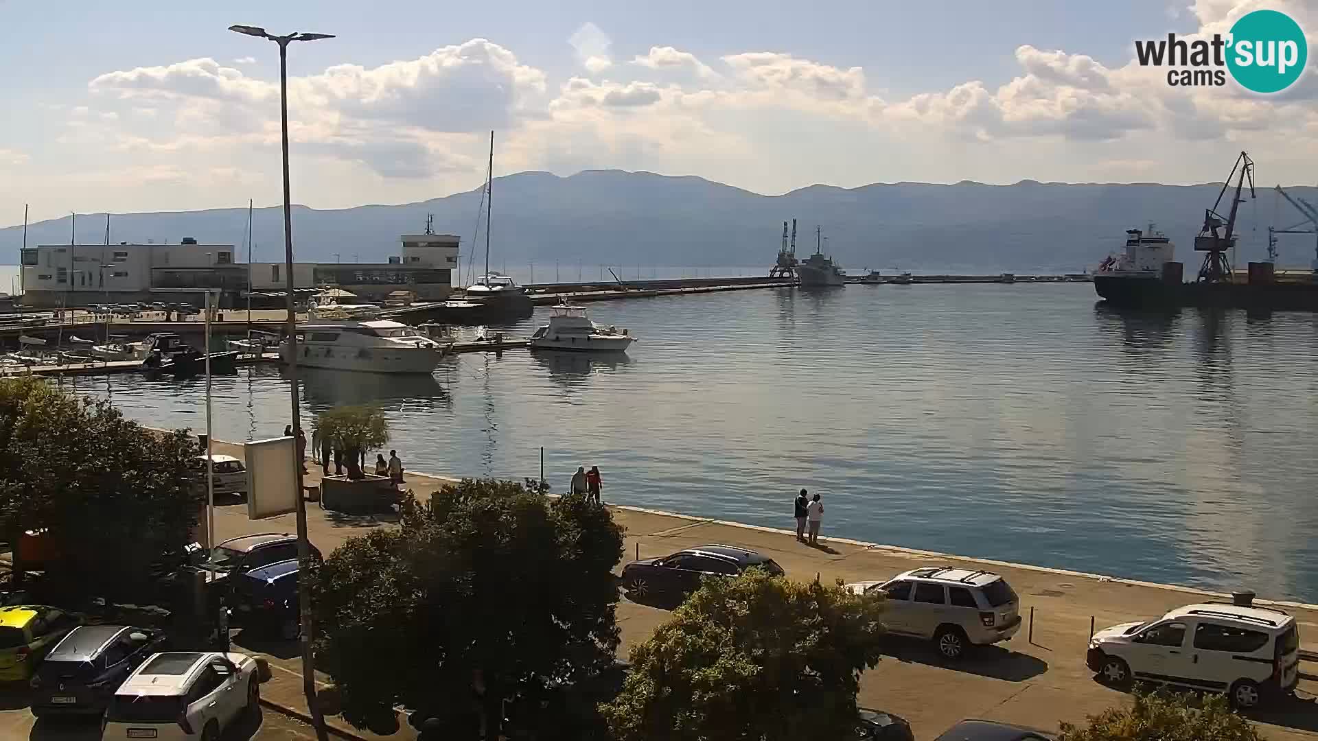 The Riva and Marina in Rijeka  – Live Webcam Croatia