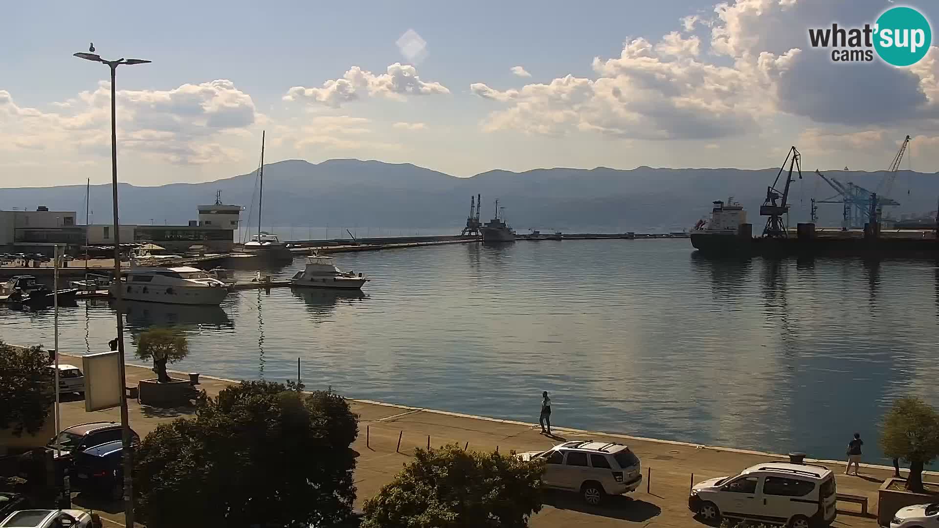 Die Riva und Marina in Rijeka – Live Webcam Kroatien