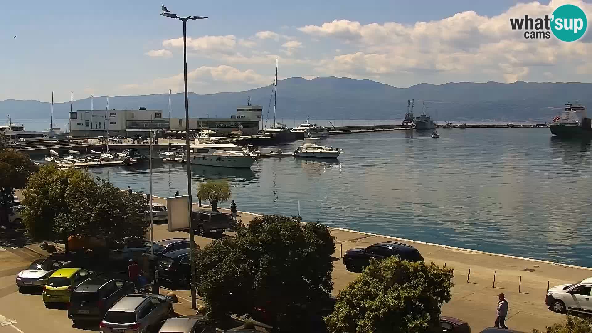 La Riva et Marina à Rijeka – Live Webcam Croatie
