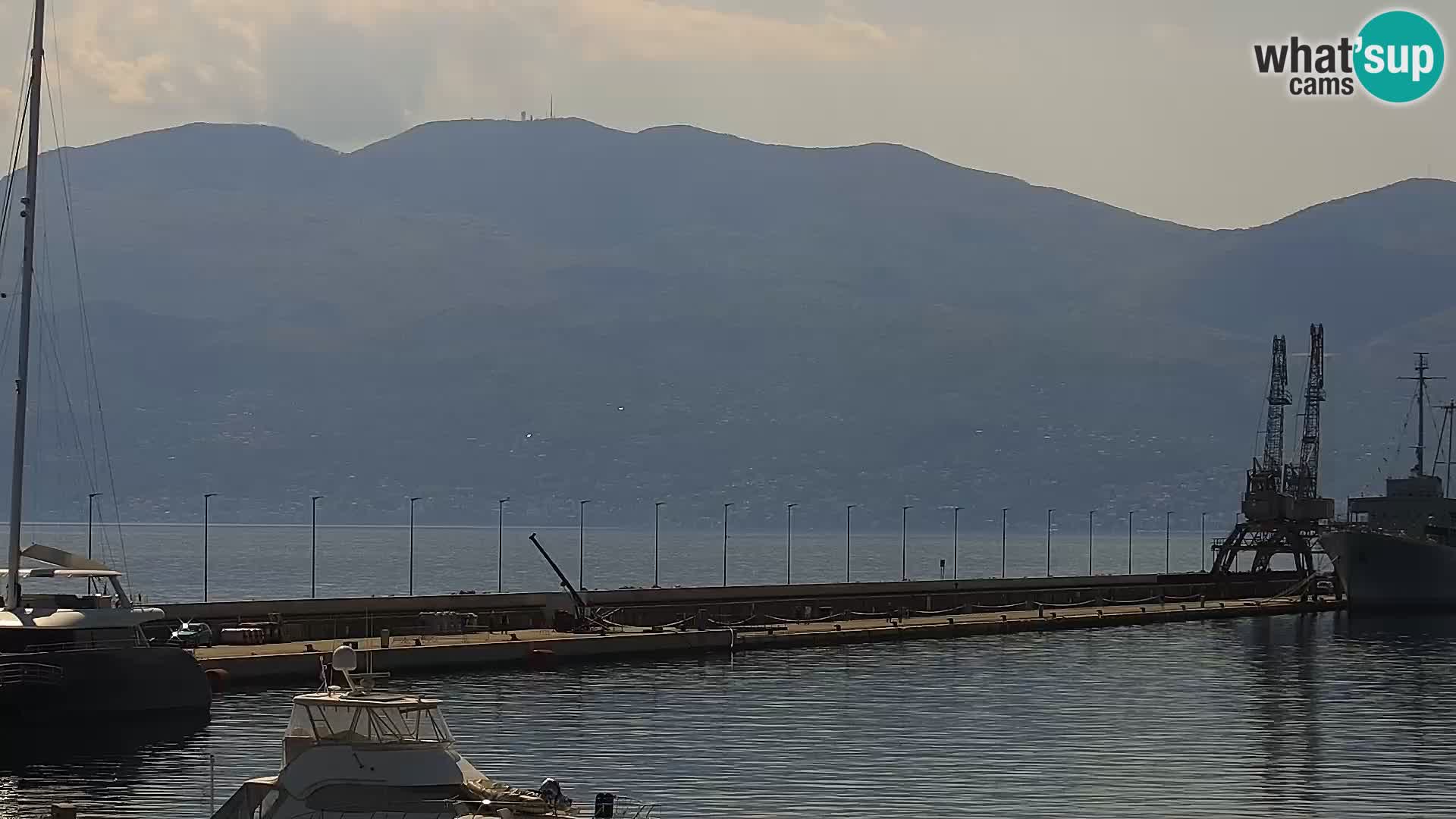 The Riva and Marina in Rijeka  – Live Webcam Croatia