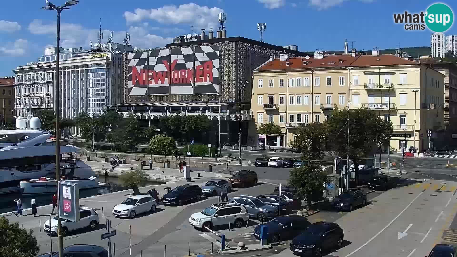 La Riva e la Marina a Rijeka (Fiume) – Live Webcam Croazia