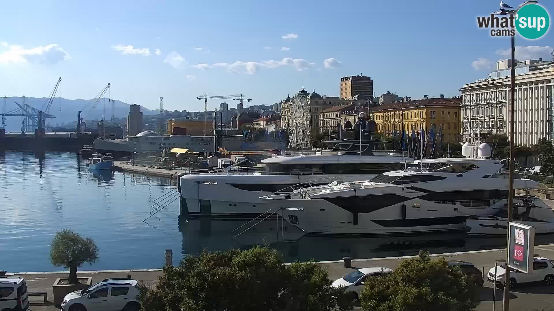 La Riva e la Marina a Rijeka (Fiume) – Live Webcam Croazia