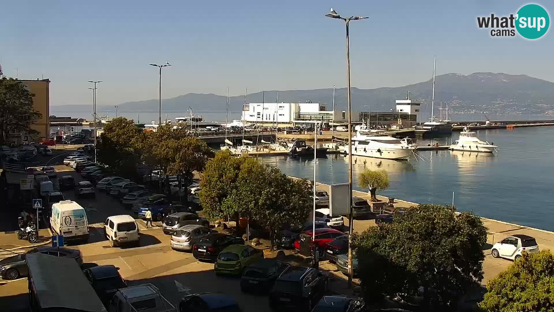 La Riva et Marina à Rijeka – Live Webcam Croatie