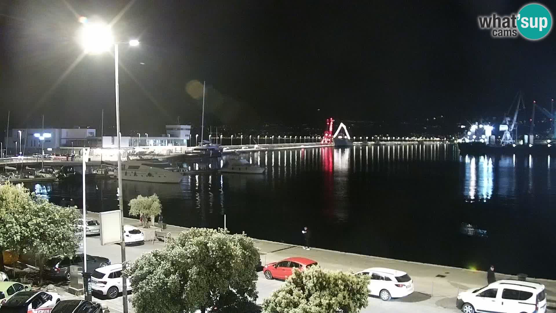 La Riva e la Marina a Rijeka (Fiume) – Live Webcam Croazia