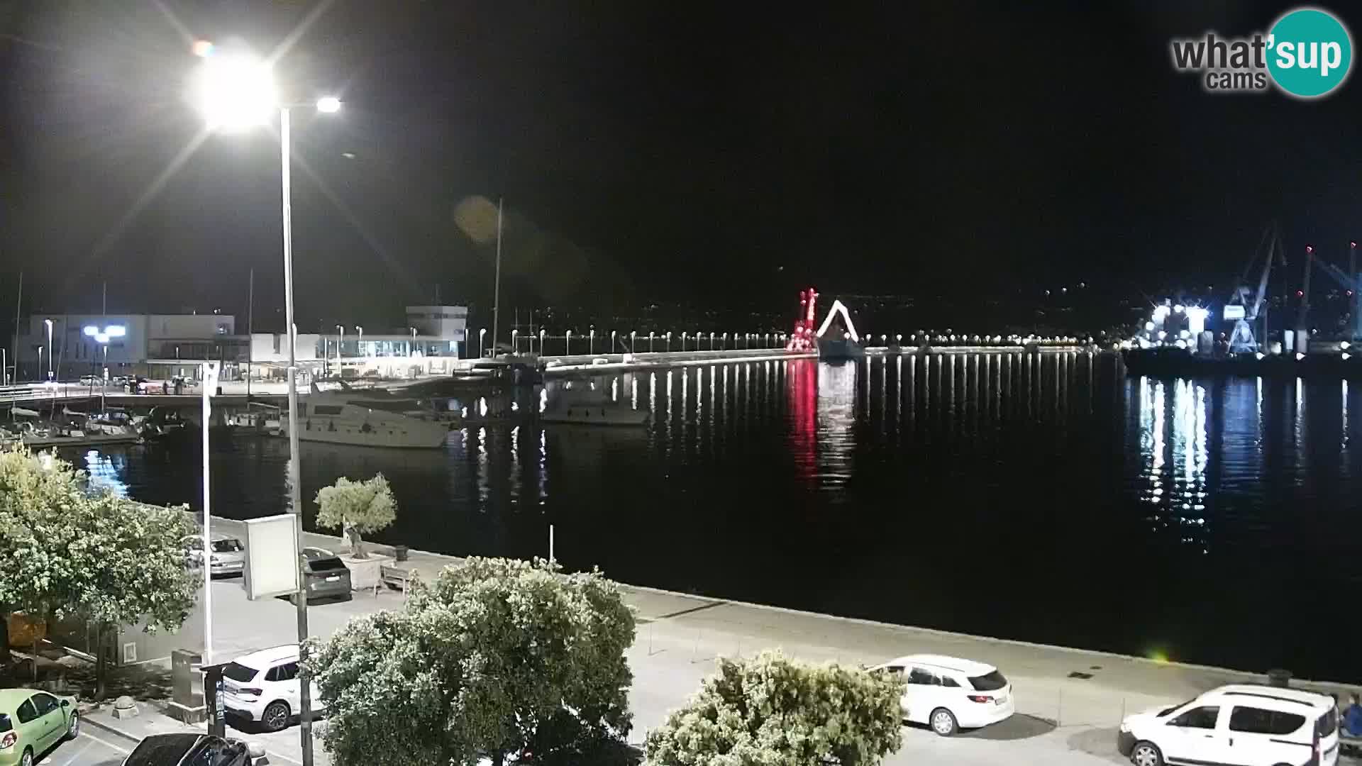 La Riva e la Marina a Rijeka (Fiume) – Live Webcam Croazia