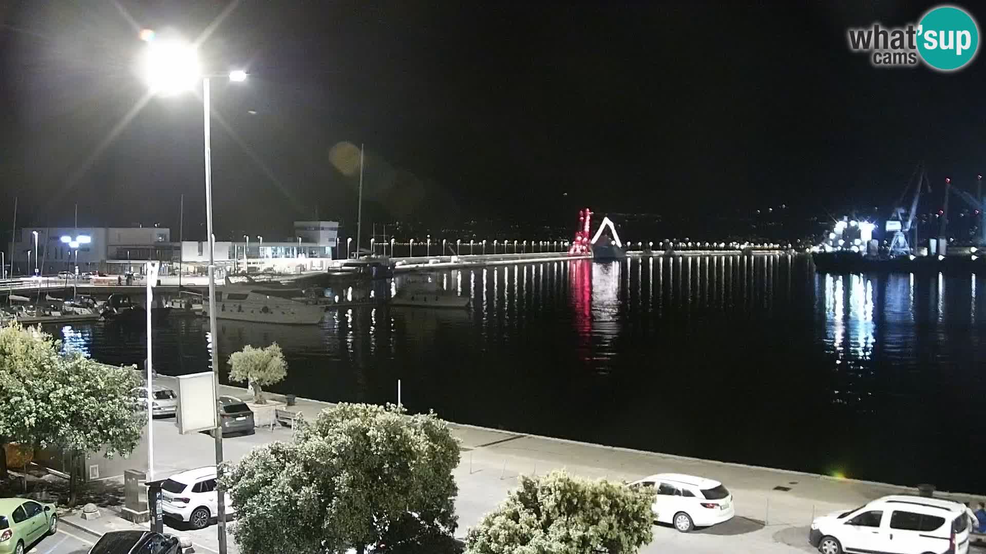 Die Riva und Marina in Rijeka – Live Webcam Kroatien