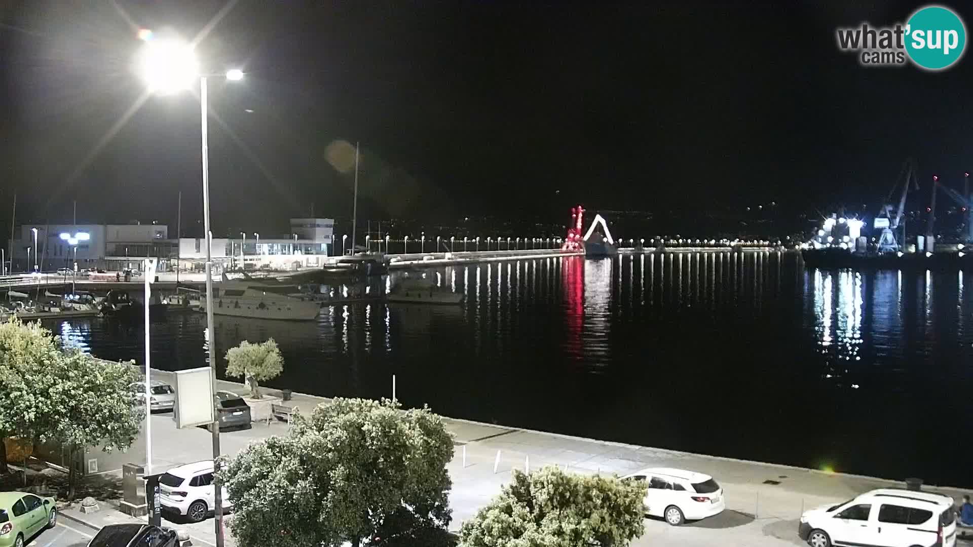 La Riva y Marina en Rijeka – Webcam en vivo Croacia