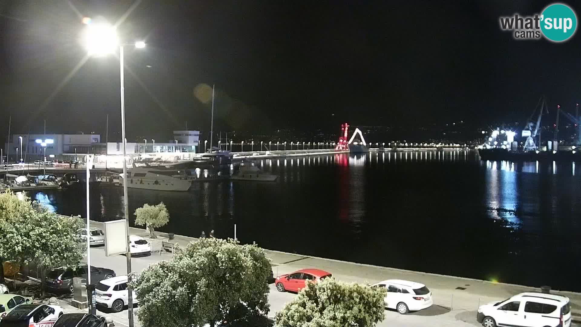 Riva i Marina u Rijeci – Web kamera uživo u Hrvatskoj