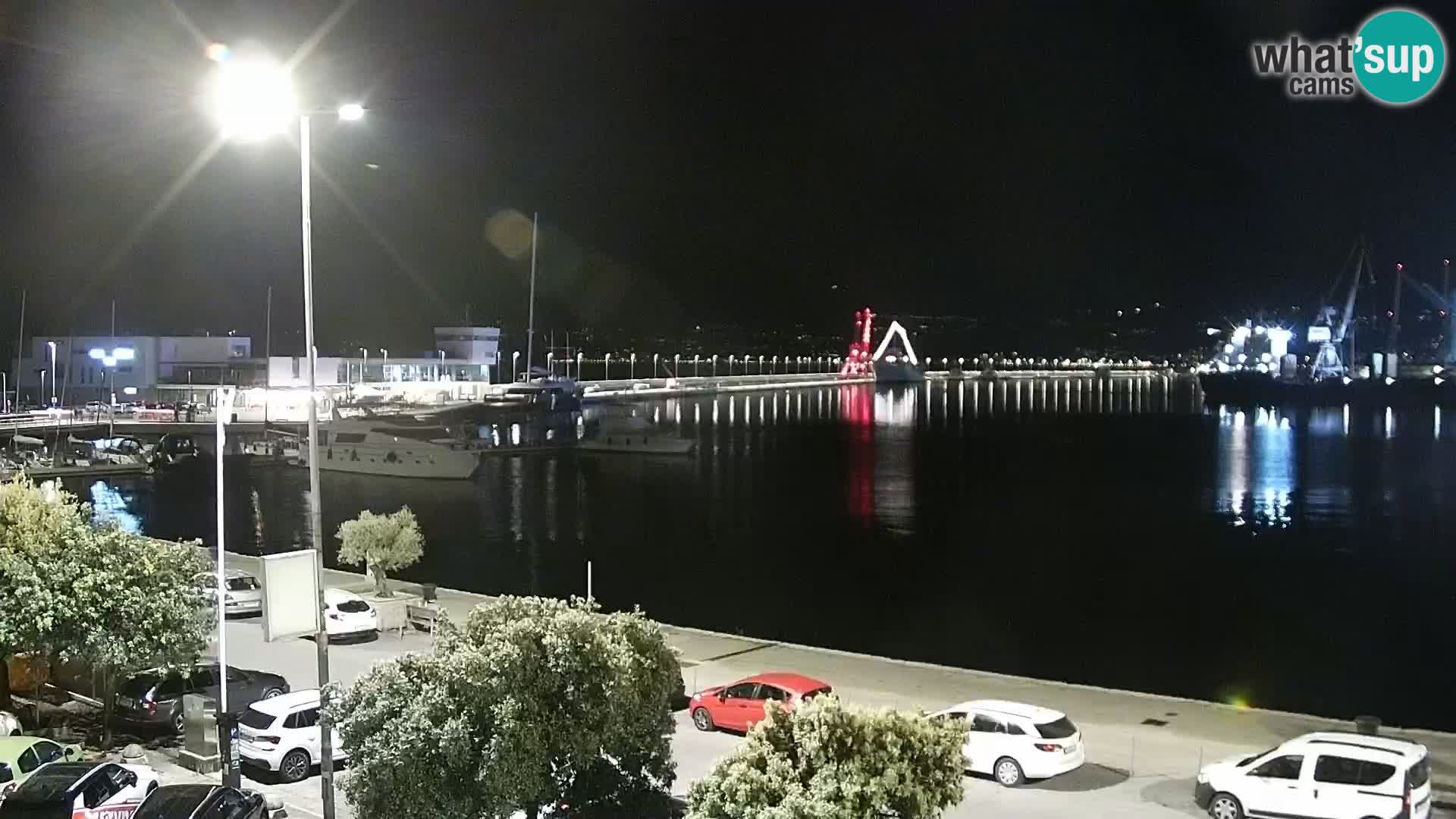 La Riva e la Marina a Rijeka (Fiume) – Live Webcam Croazia