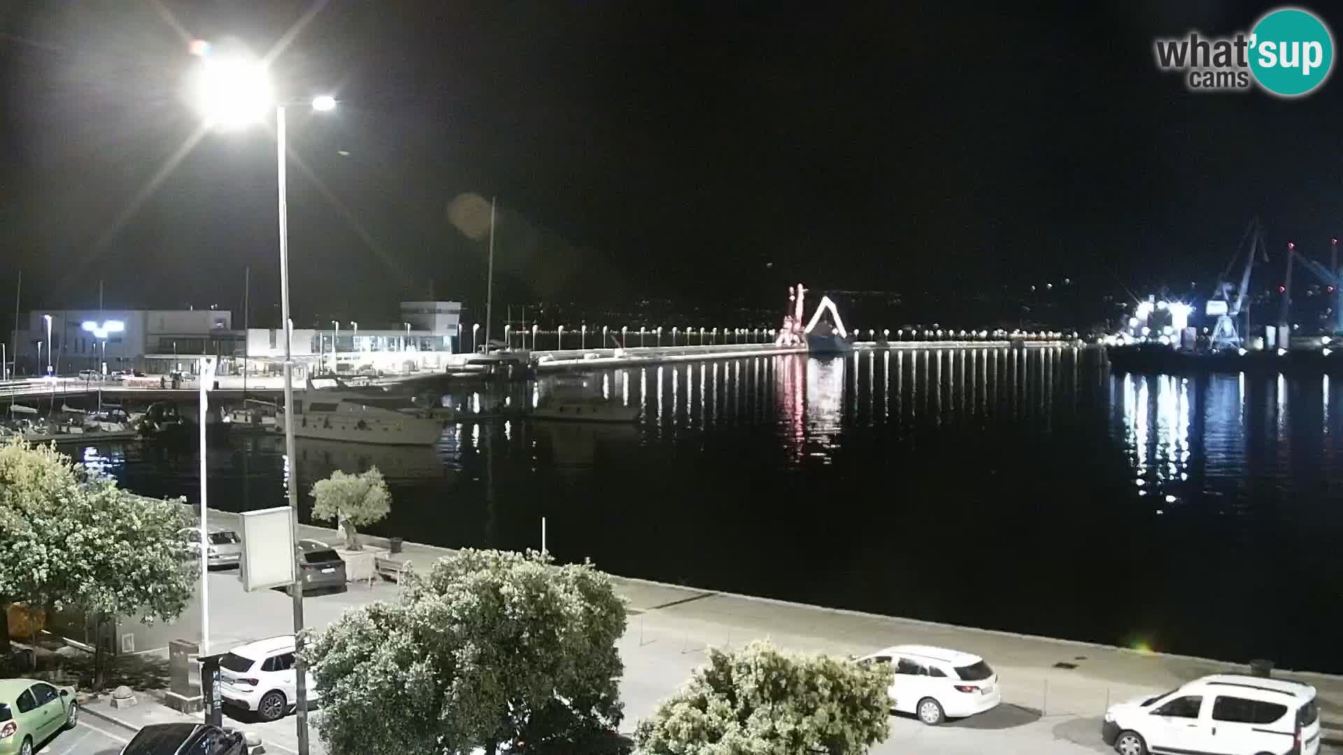 La Riva e la Marina a Rijeka (Fiume) – Live Webcam Croazia
