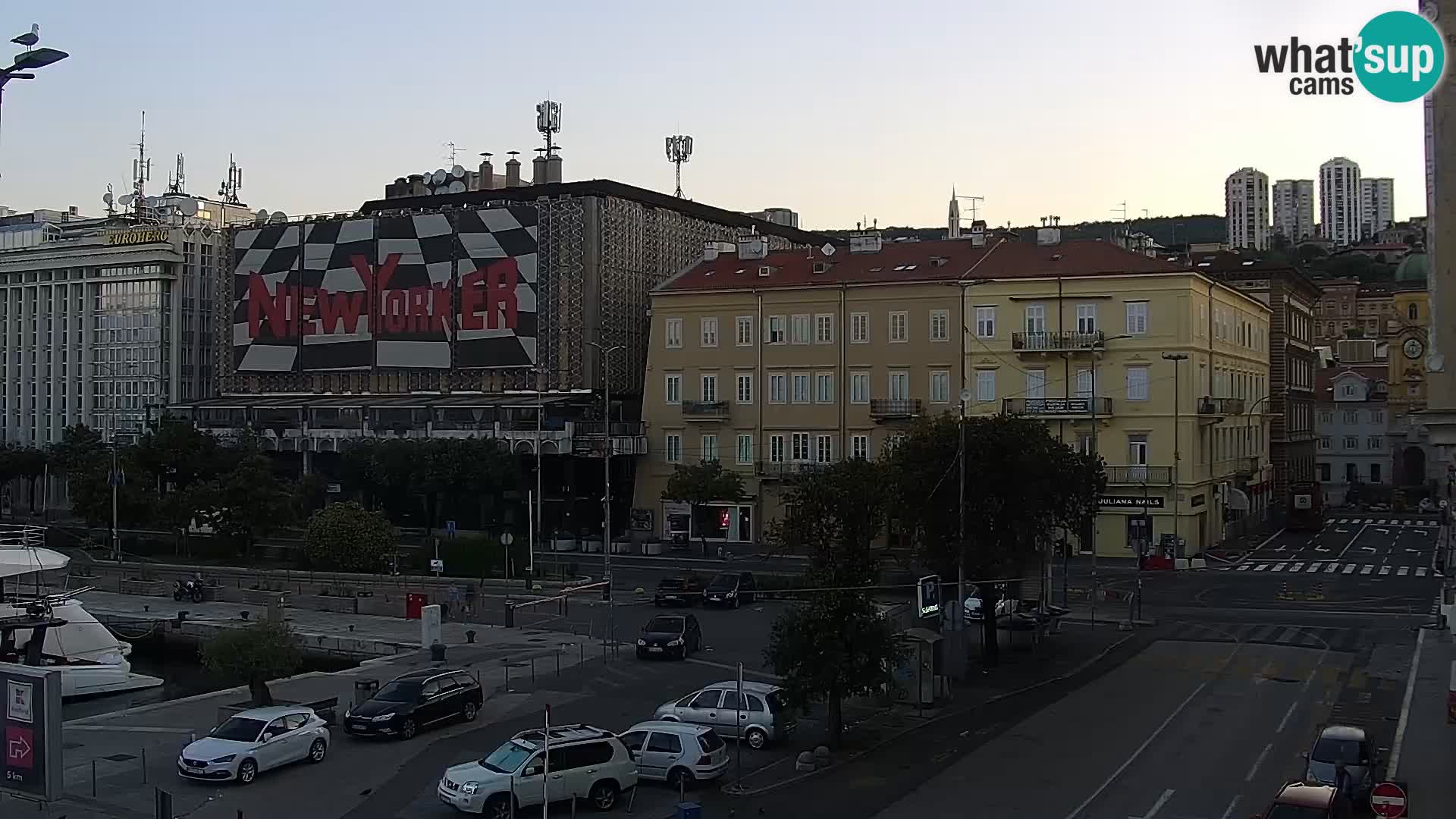 La Riva et Marina à Rijeka – Live Webcam Croatie
