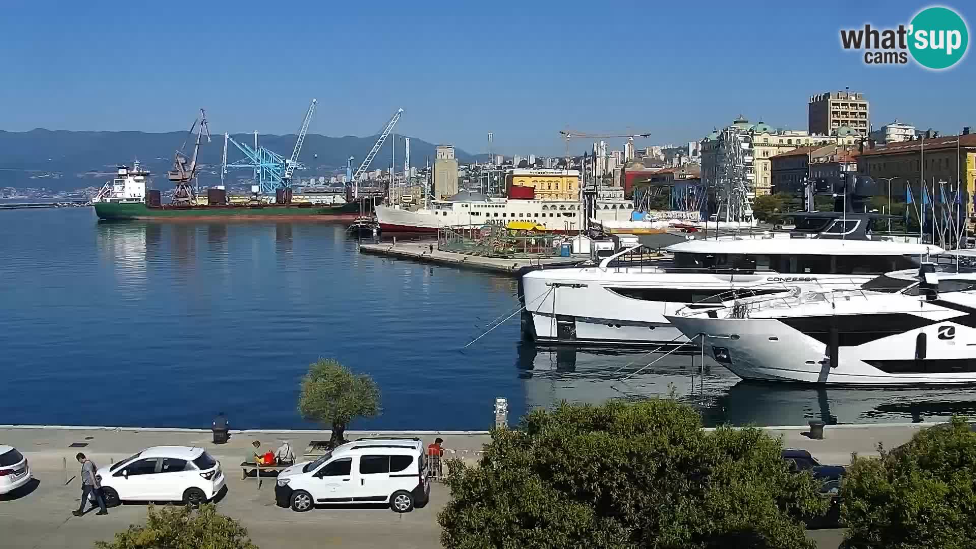 La Riva e la Marina a Rijeka (Fiume) – Live Webcam Croazia