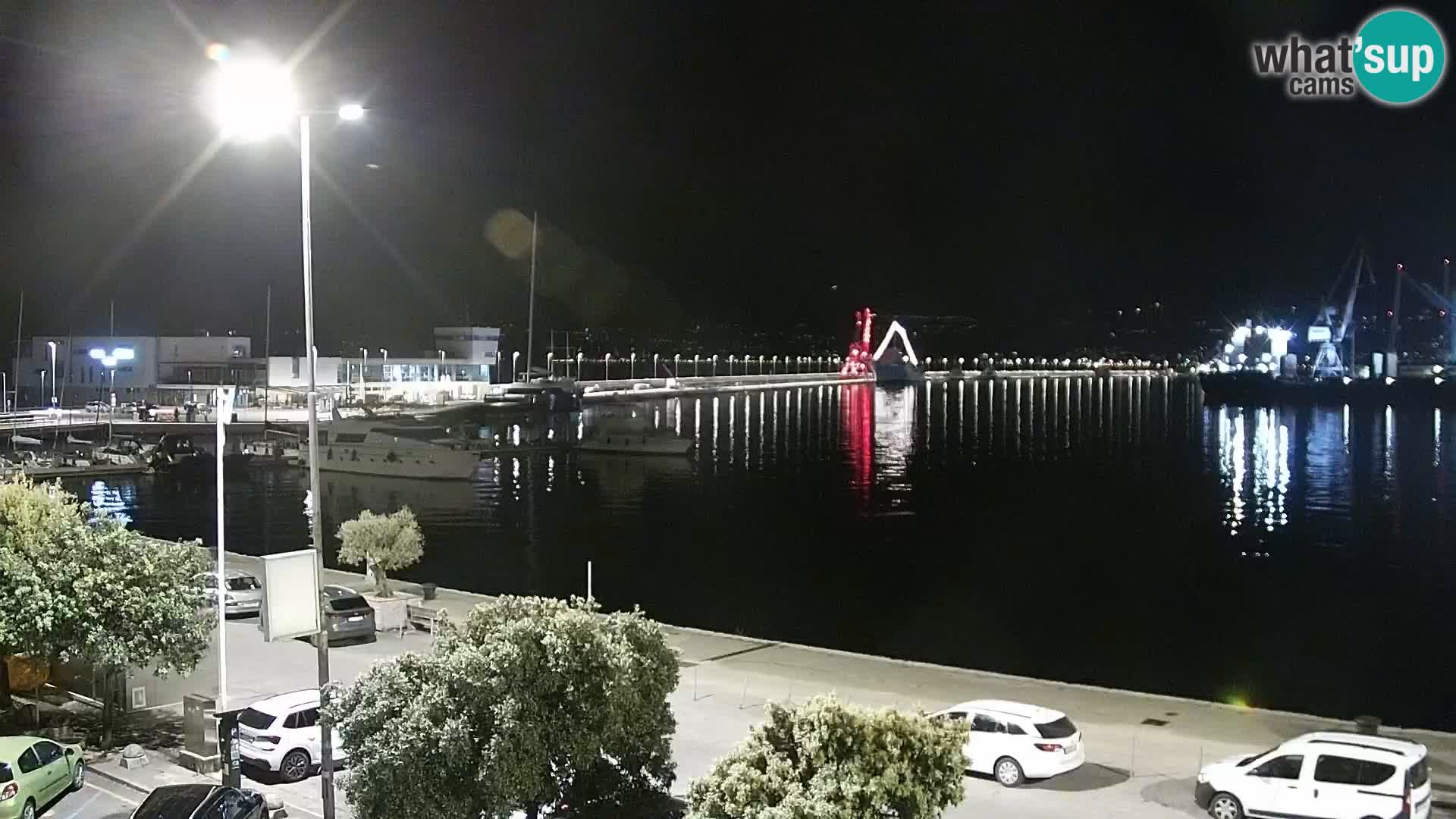 The Riva and Marina in Rijeka  – Live Webcam Croatia
