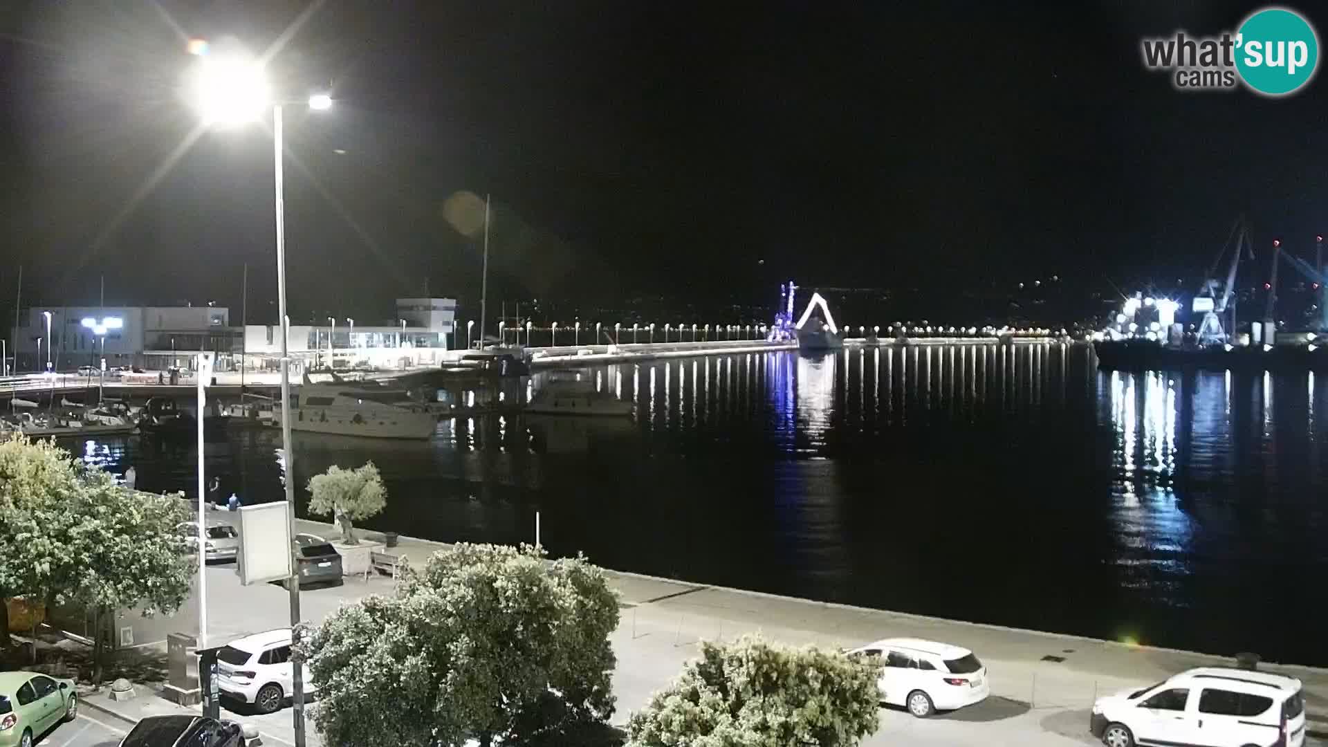 La Riva e la Marina a Rijeka (Fiume) – Live Webcam Croazia