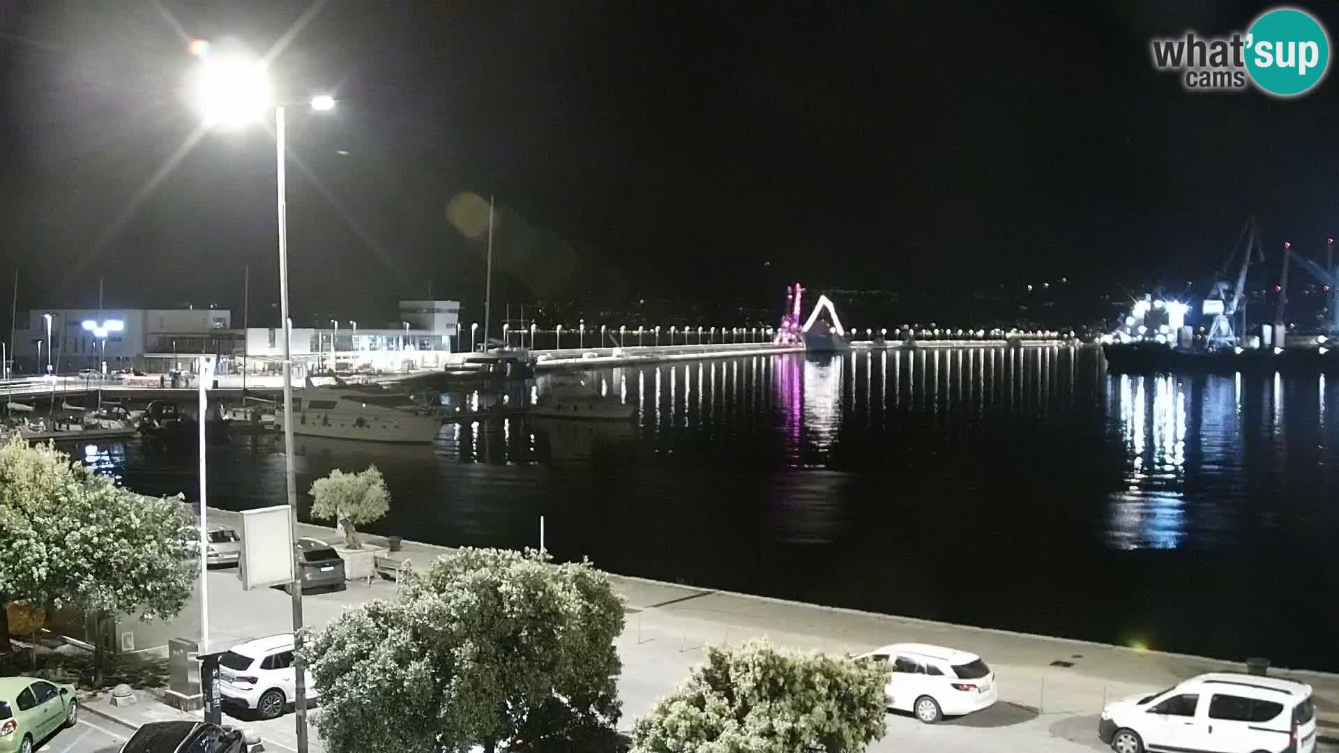 La Riva y Marina en Rijeka – Webcam en vivo Croacia