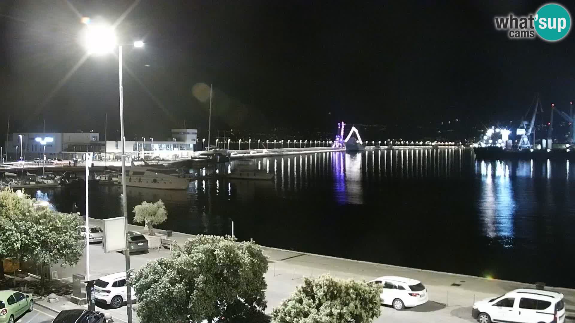 La Riva y Marina en Rijeka – Webcam en vivo Croacia