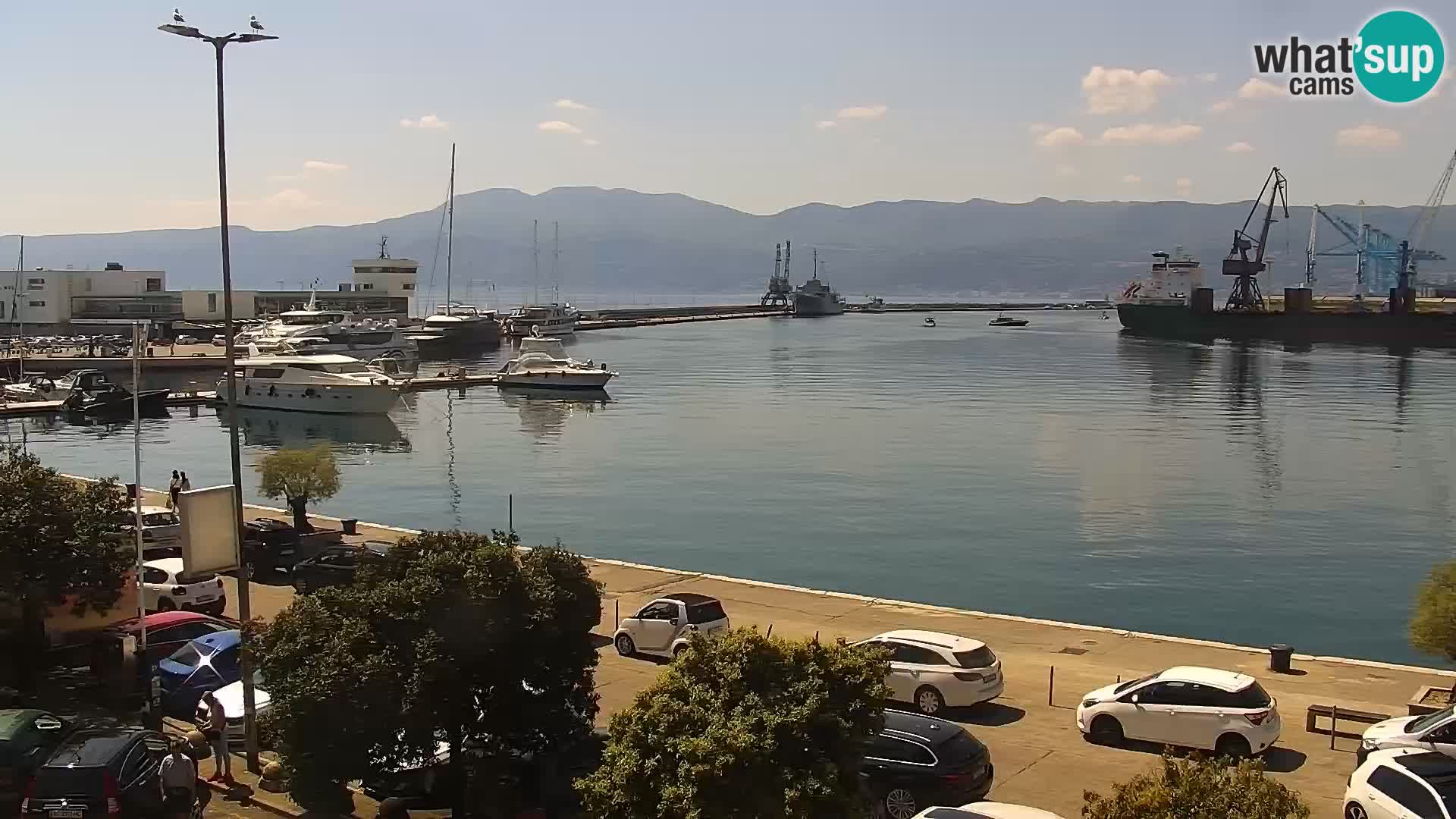 Die Riva und Marina in Rijeka – Live Webcam Kroatien
