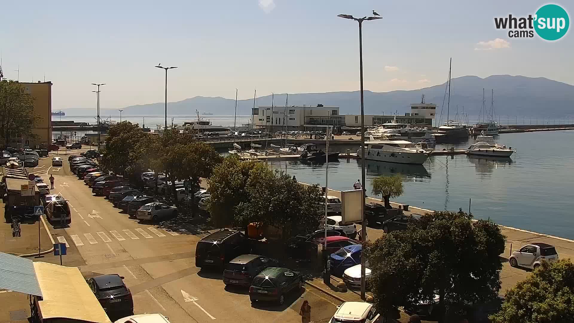 Die Riva und Marina in Rijeka – Live Webcam Kroatien