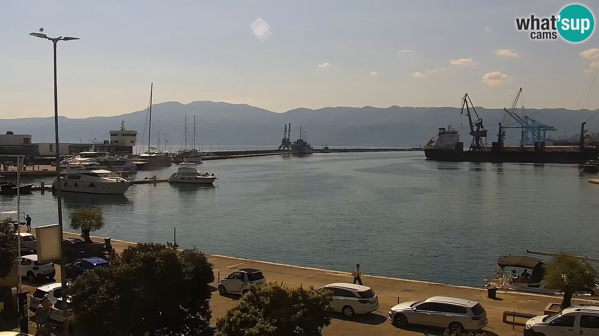Die Riva und Marina in Rijeka – Live Webcam Kroatien
