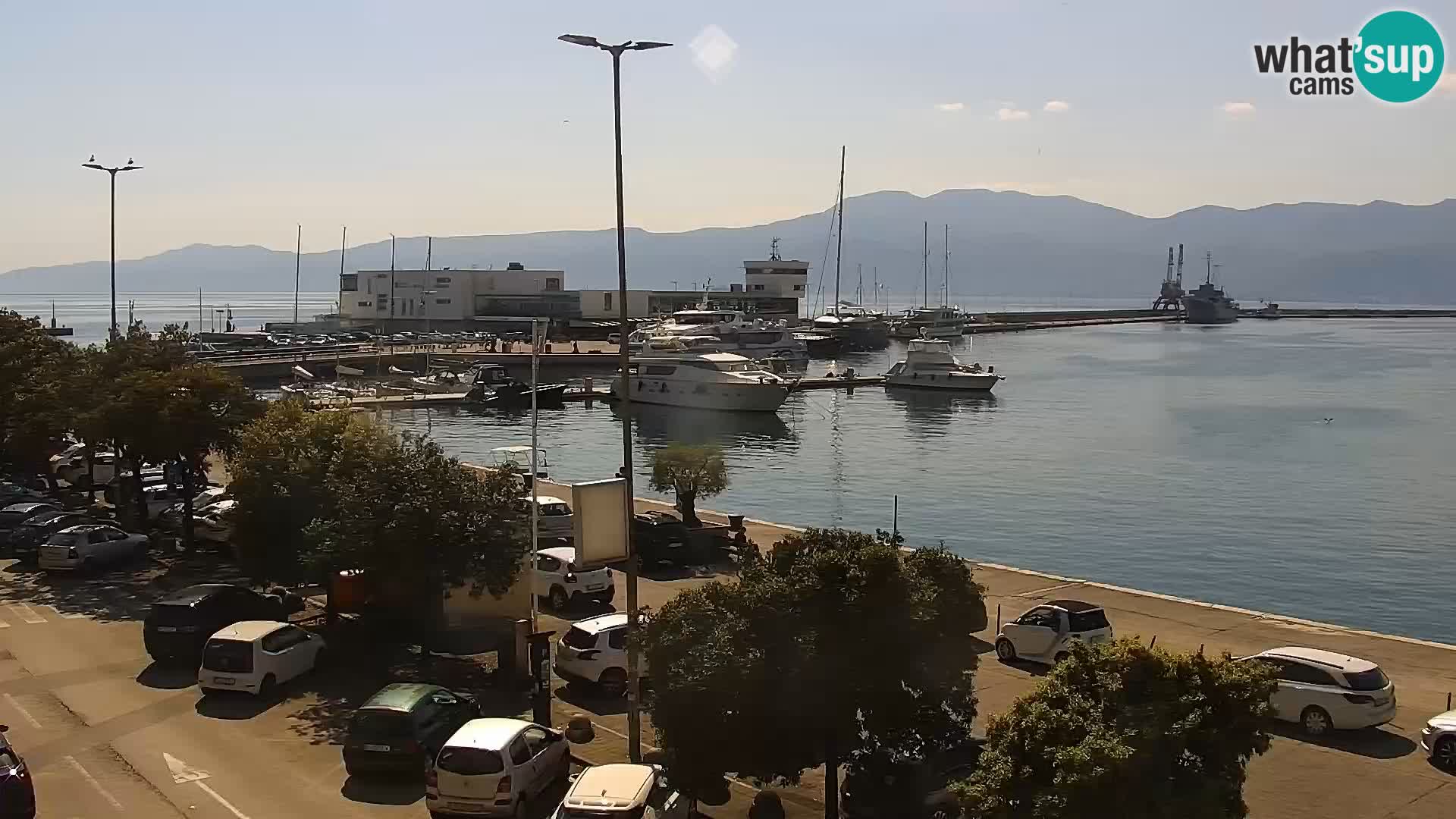 Die Riva und Marina in Rijeka – Live Webcam Kroatien