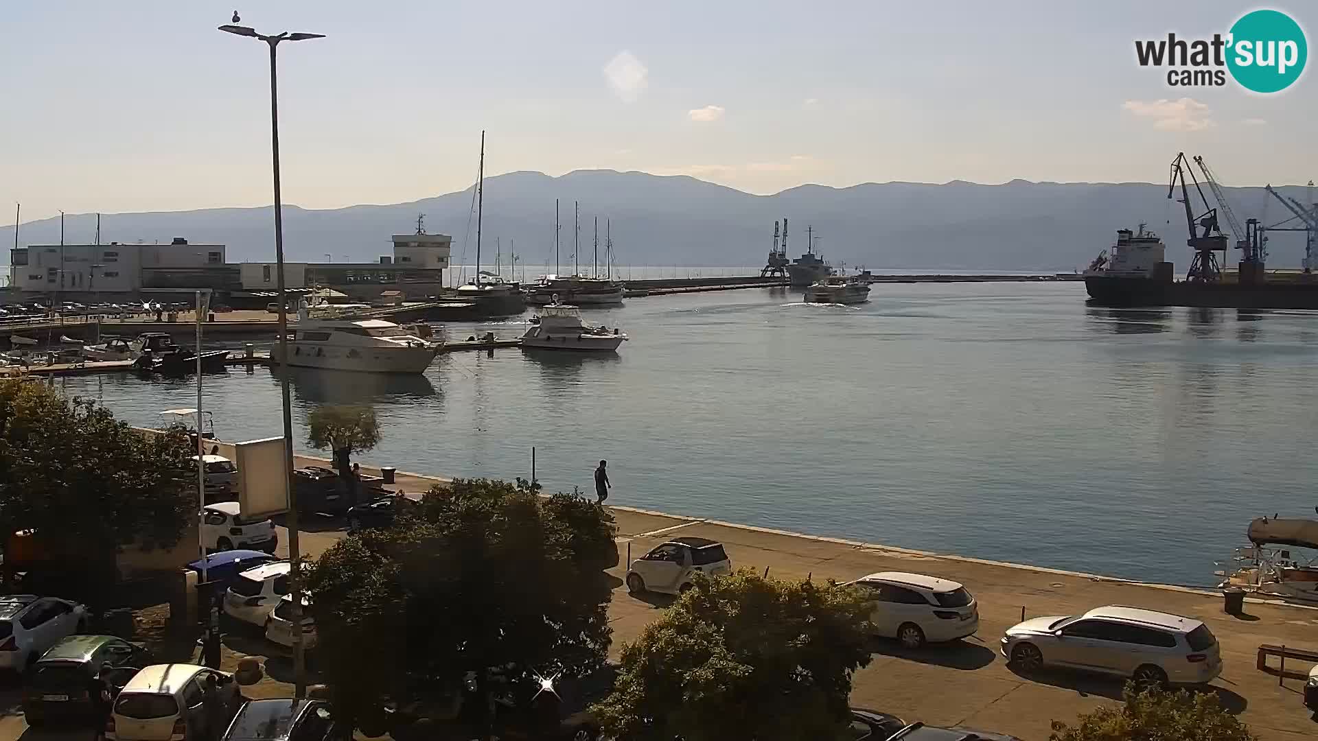 La Riva y Marina en Rijeka – Webcam en vivo Croacia