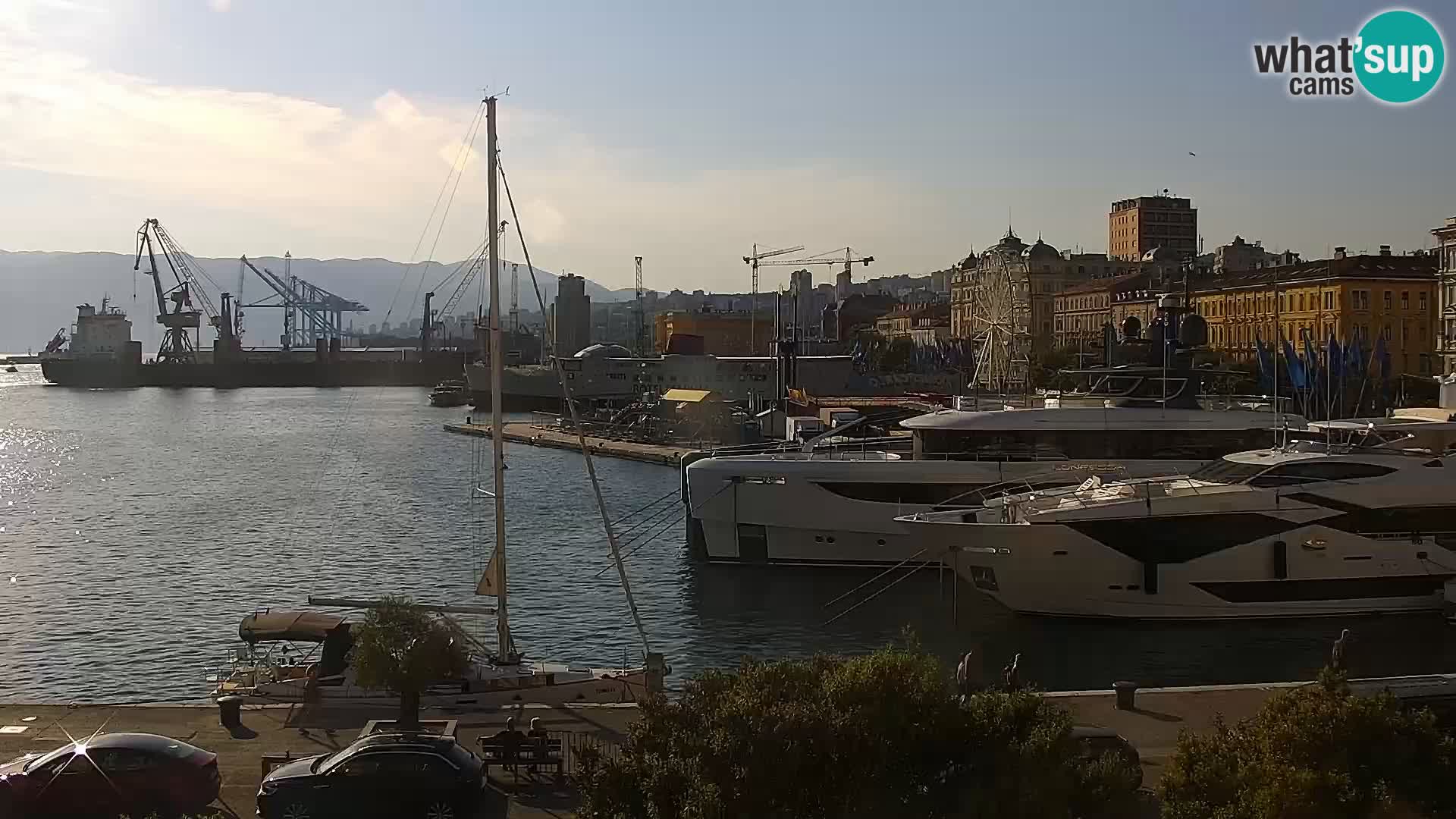 La Riva e la Marina a Rijeka (Fiume) – Live Webcam Croazia