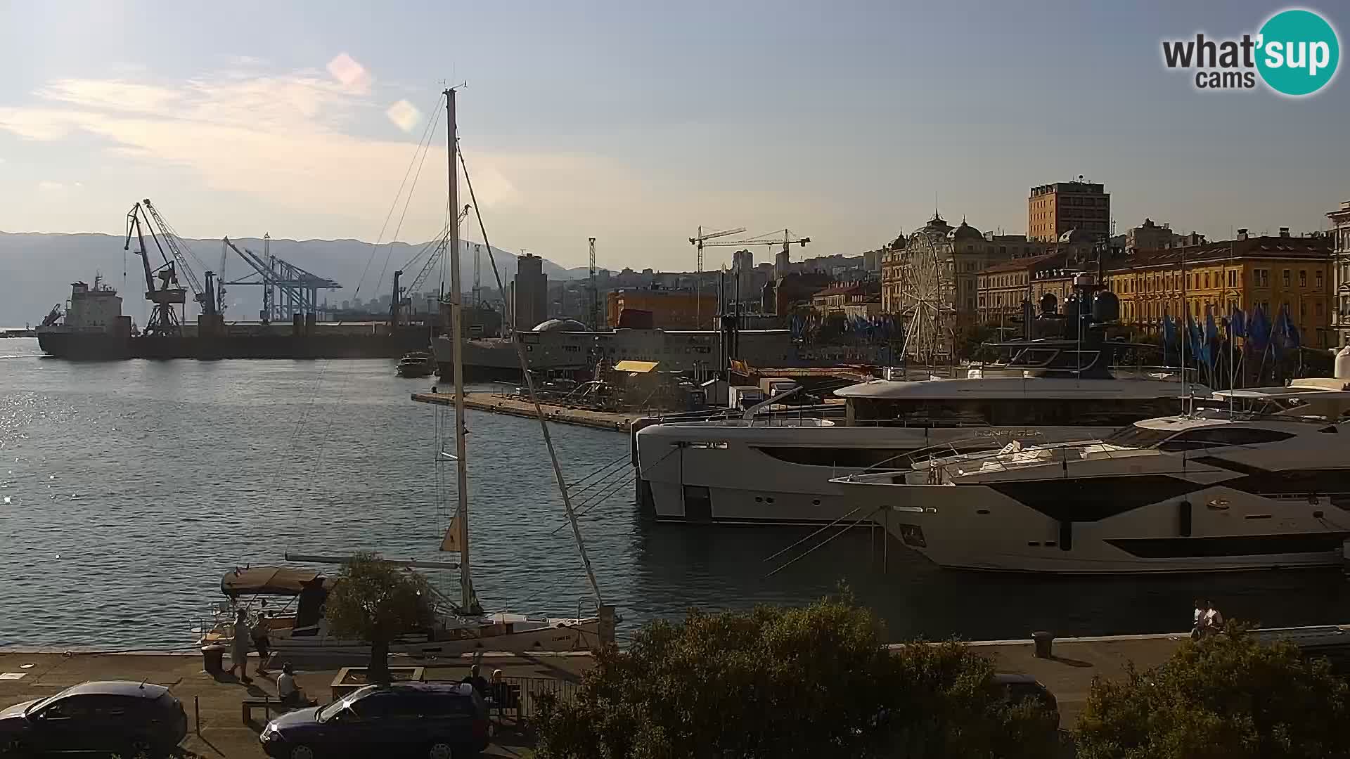 Fiume – Il porto e la Riva