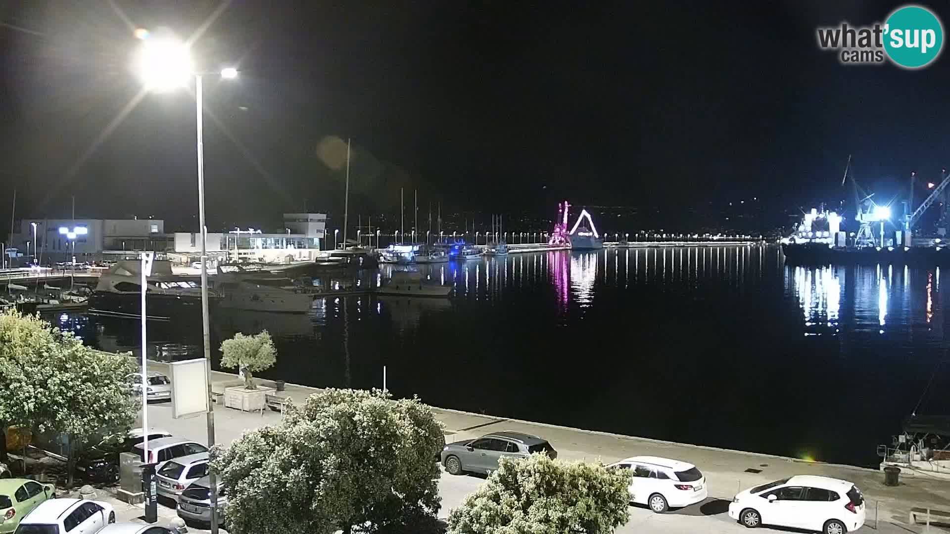 The Riva and Marina in Rijeka  – Live Webcam Croatia