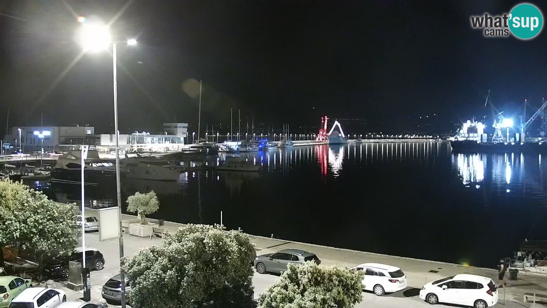 Die Riva und Marina in Rijeka – Live Webcam Kroatien