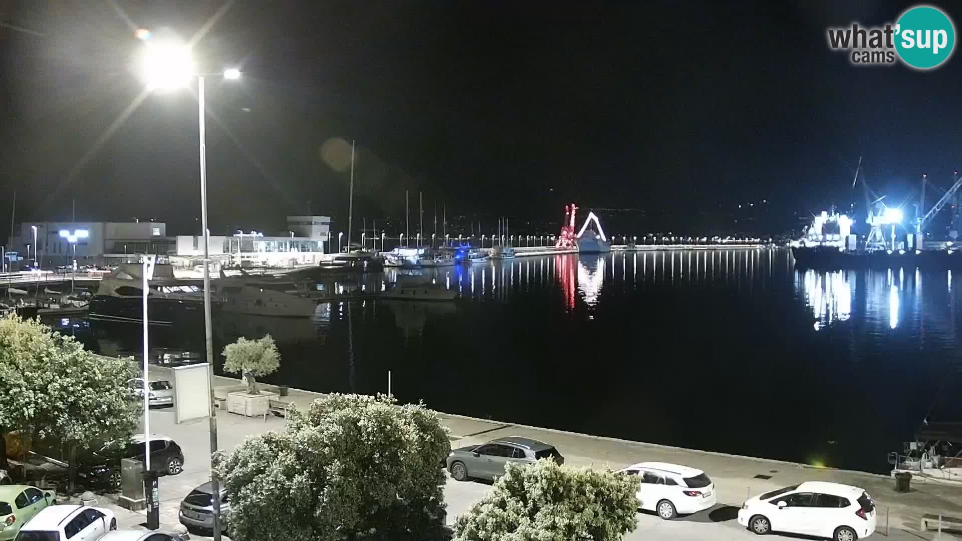 Die Riva und Marina in Rijeka – Live Webcam Kroatien